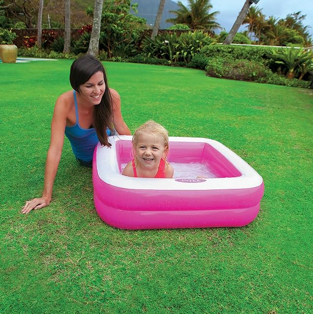 Foto 6 de 7 de Intex 57101 - Piscina infantil hinchable cuadrada 86x86x25cm, (Colores Aleatorios)
