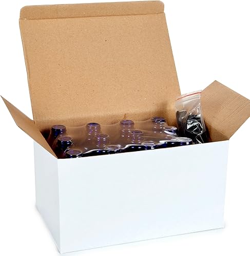 Miniatura 4 de Vivaplex 12 Azul cobalto 4 oz botellas de vidrio con tapas