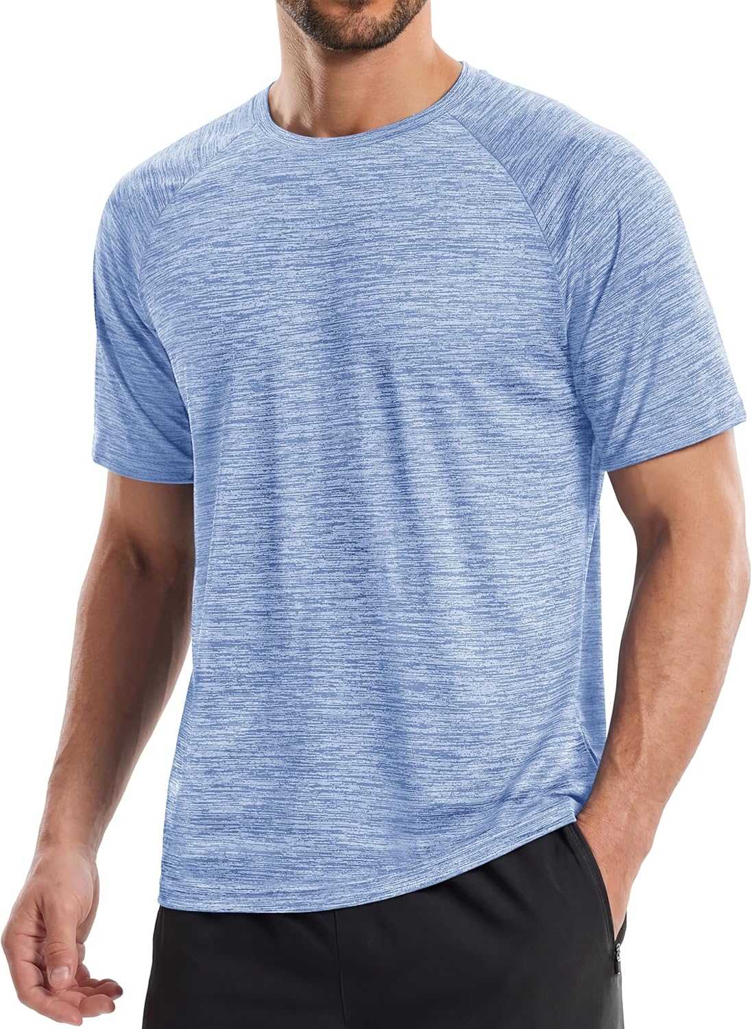 TACVASEN Mens Athletic T-Shirts Short Sleeve Dry Fit Workout T Shirts Crew Neck Breathable Running Tshirts Gym Tops