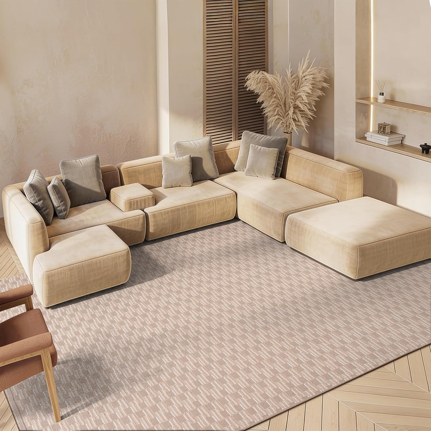 SAFAVIEH Area Rug 8x10 - Aspect Collection - Large - Natural & Ivory, Jute & Cotton, Ideal for Living Room, Bedroom, Office, Dining Space (APE402B)