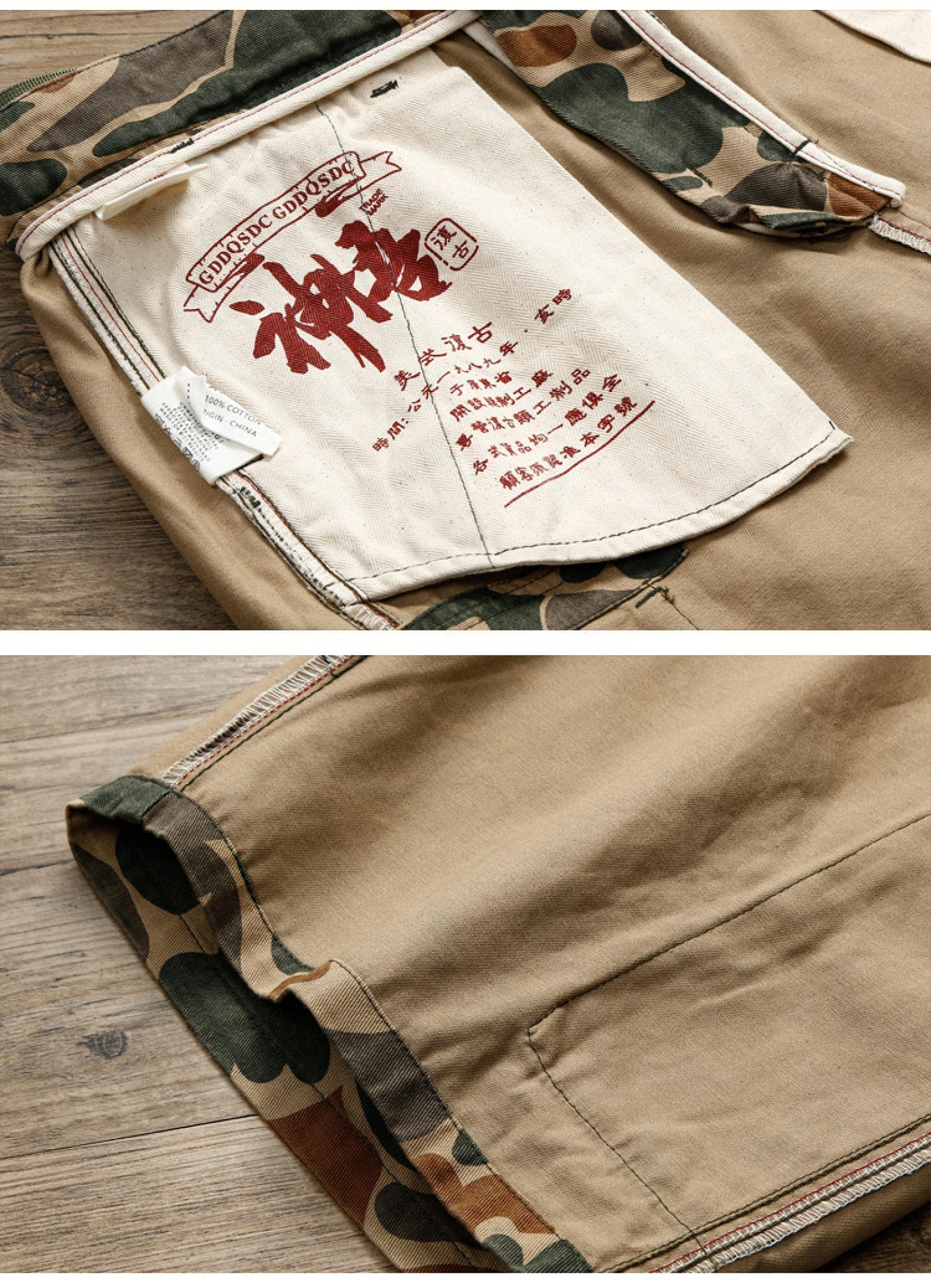 Pantalones Cortos Pantalones Cortos De Camuflaje De Verano para Hombre, Clásico, Clásico, Deportivo, Informal, De Algodón, Suelto, De Cinco Puntos
