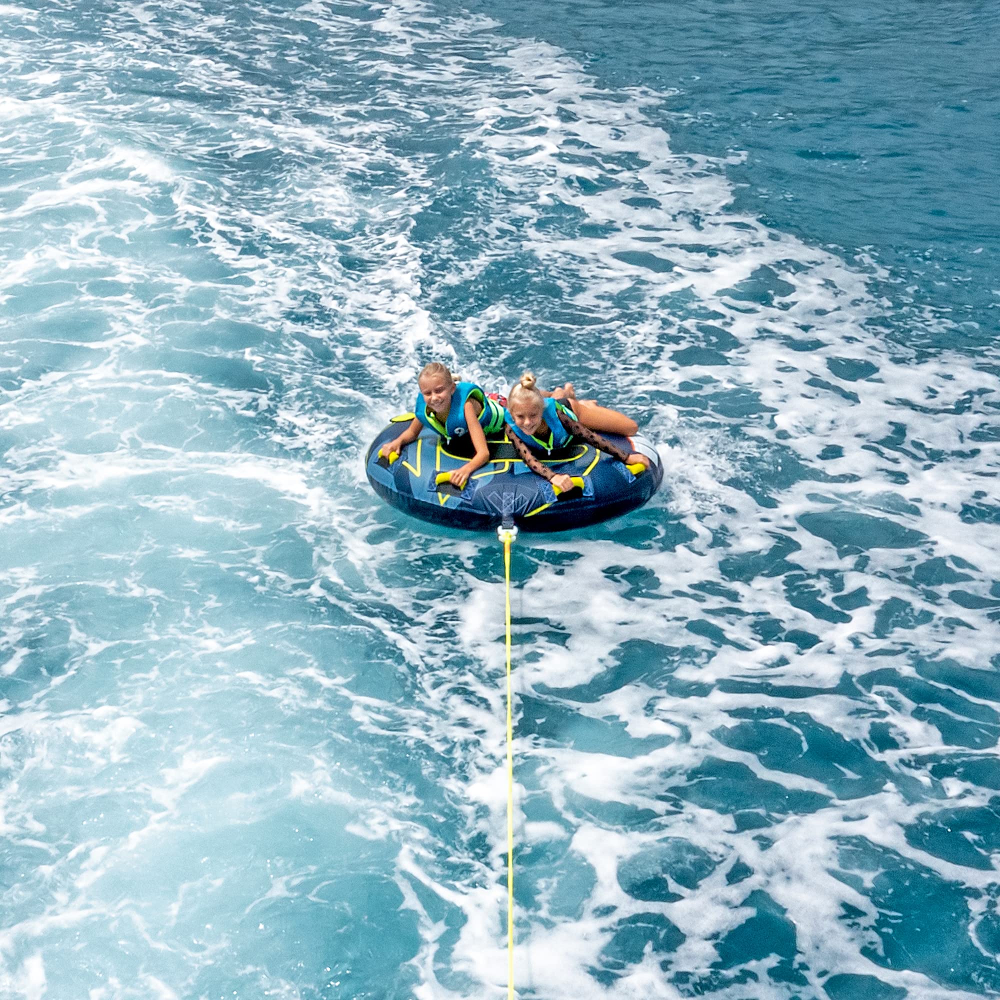 ZUP 2-Person Tube Rope with Rope Keeper, Tow Rope for Tube, Tubing Pull Rope, 3/4