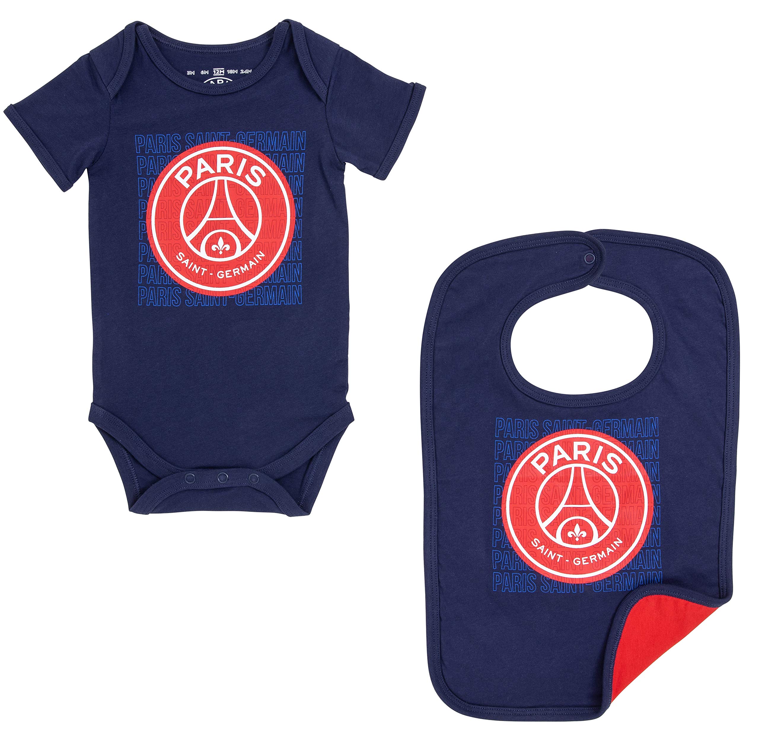 PARIS SAINT - GERMAIN Lot Body + Bavoir PSG bébé - Collection Officielle