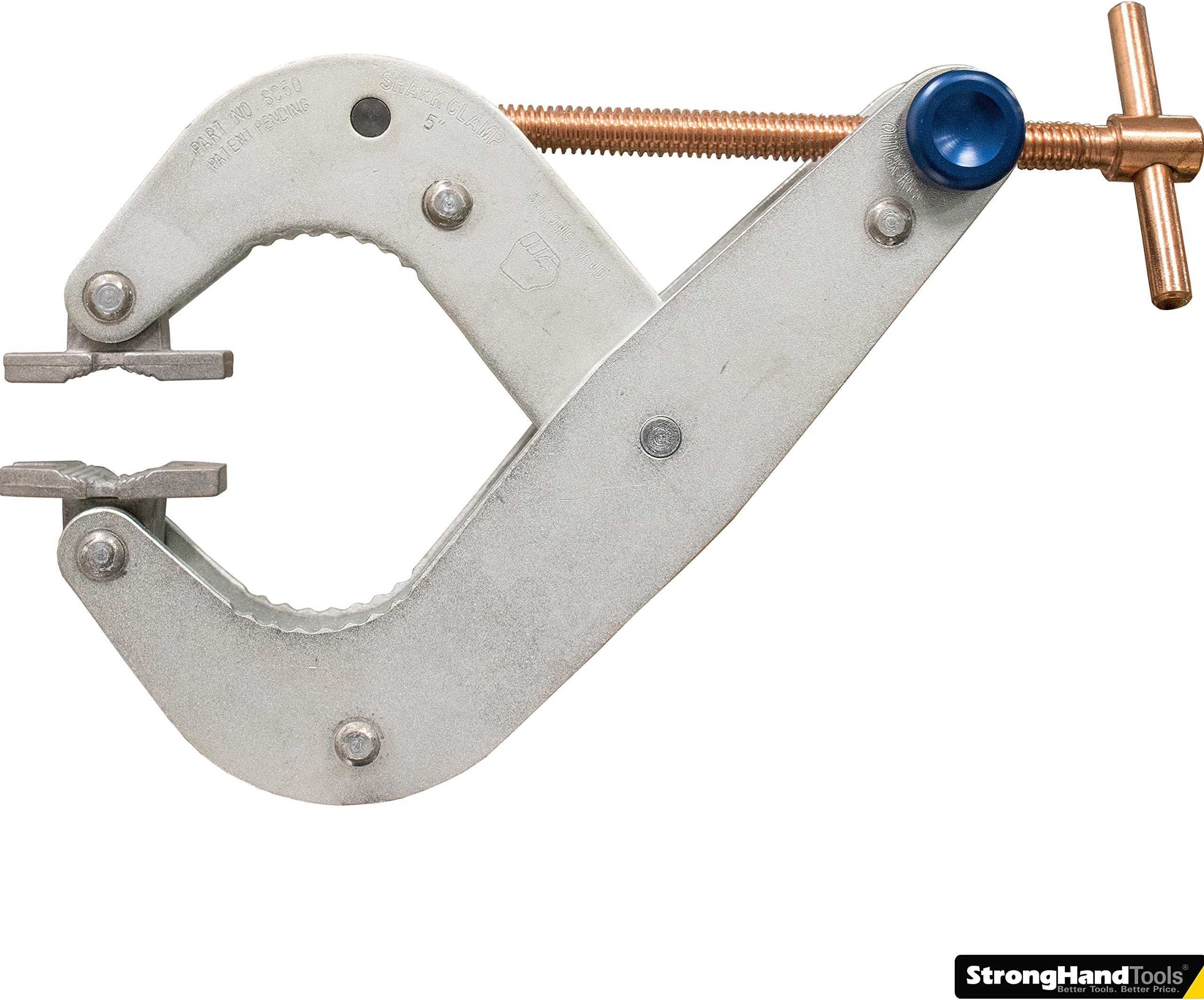 Strong Hand Tools Shark Clamp, T-Handle, 5" Capacity, 1,000 Lbs Pressure, SC50, Strong Hand Tools