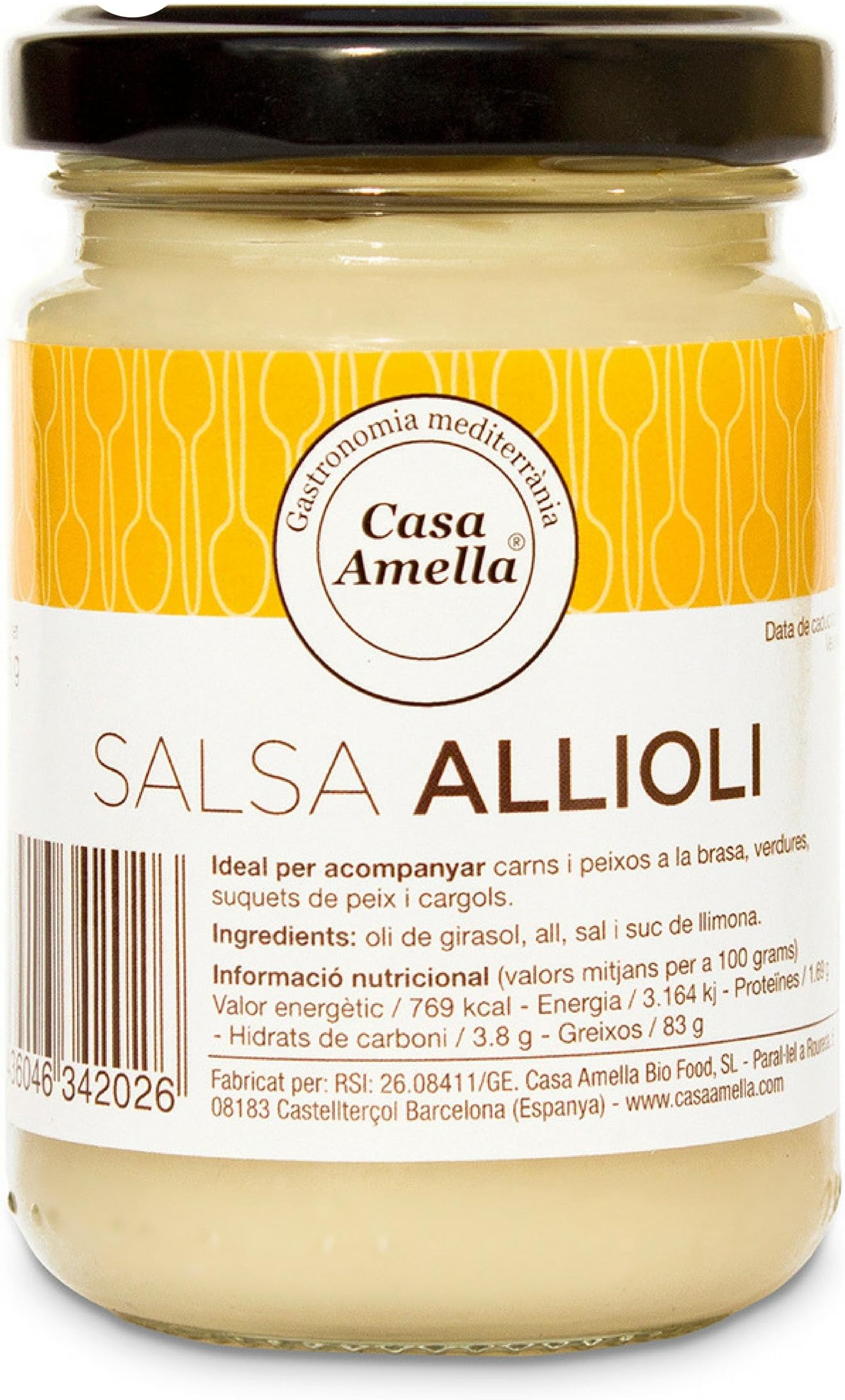 Casa Amella Spanish Artisan Allioli Sauce, 135g