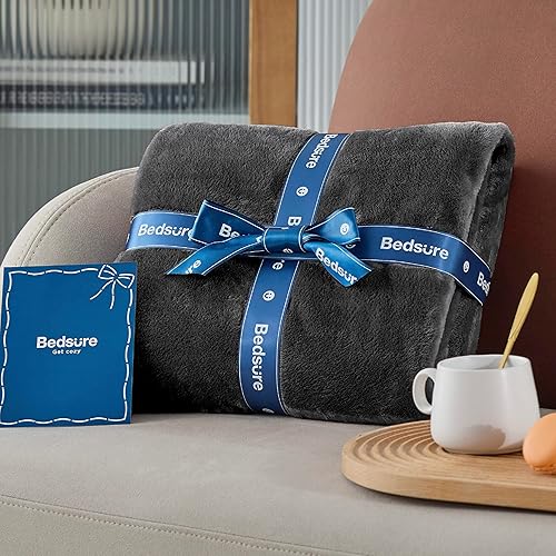 Vista 403 de Bedsure - Manta de vellón, tamaño individual XL, ligera, suave, acogedora, para dormitorio universitario, cama, sofá, viajes y campamento