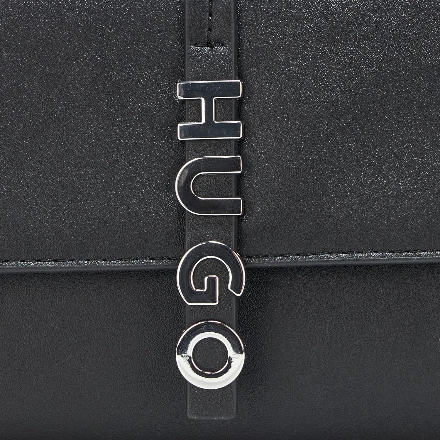 HUGO womens Vertical Logo Clutch With Chain - Image 3