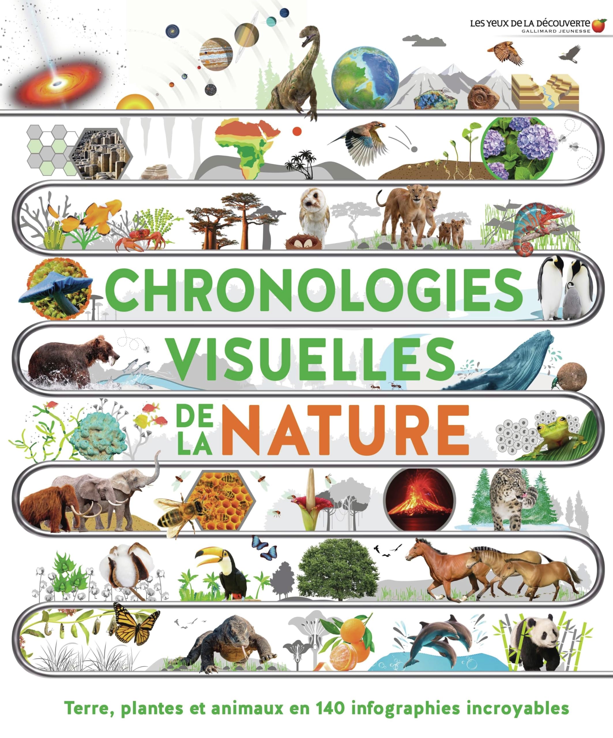 Chronologies visuelles de la nature: Terre, plantes et animaux en 140 infographies incroyables
