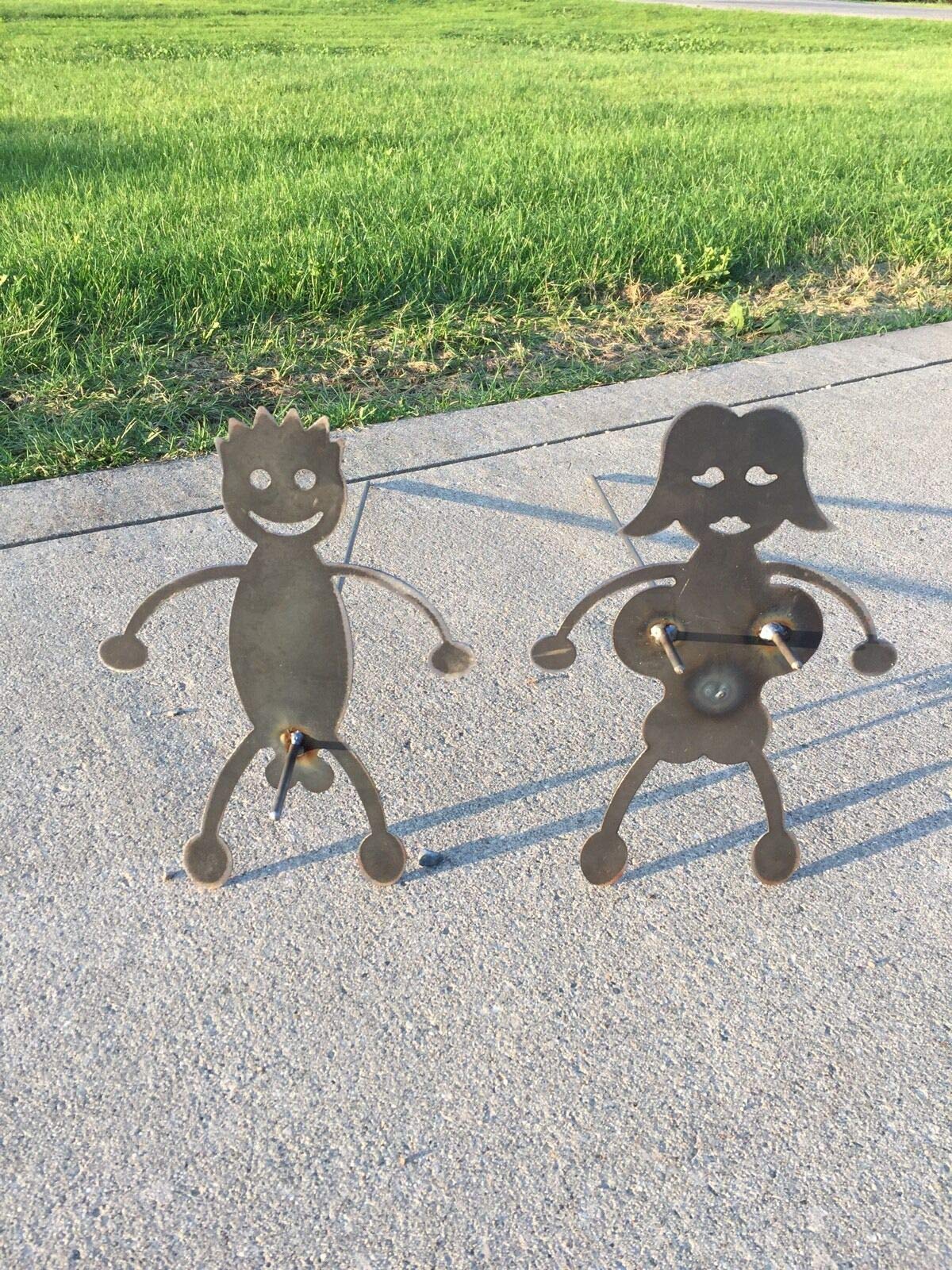 Harness Machine & Fab Hot Dog Boy Man and Marshmallow Girl Woman Roaster Cooker Campfire Sticks Skewer