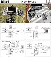 Vista 5 de Maker Hart Just Mixer M - Mezclador de micrófono compacto de 4 canales, 2 entradas y 2 entradas estéreas, alimentación de micrófono, entrada