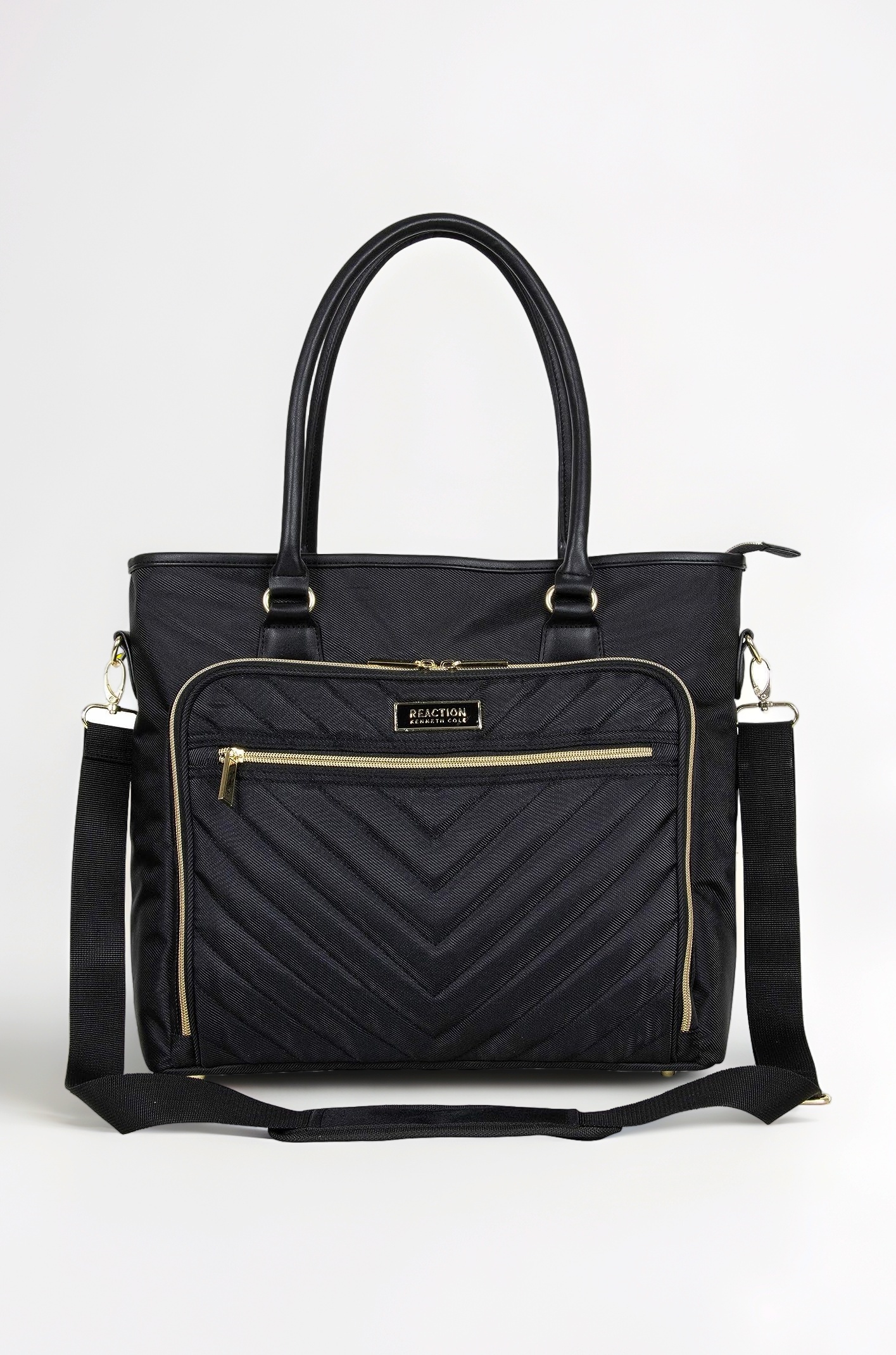 Reaction Chelsea Quilted Chevron 15" Laptop & Tablet Business Tote With Removeable Shoulder Strap
