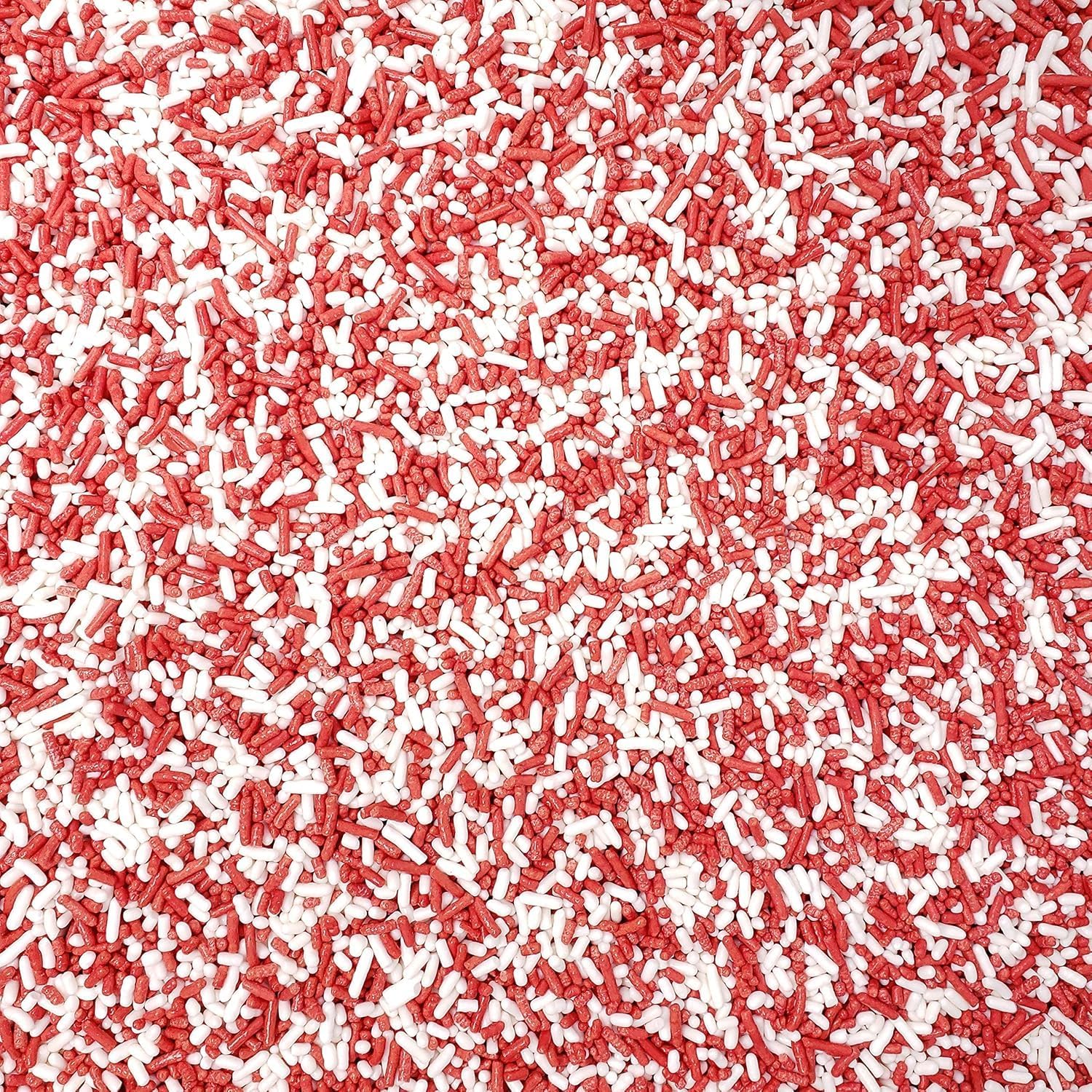 Candy Retailer Decorative Cake Sprinkles (Red/White, 32oz)
