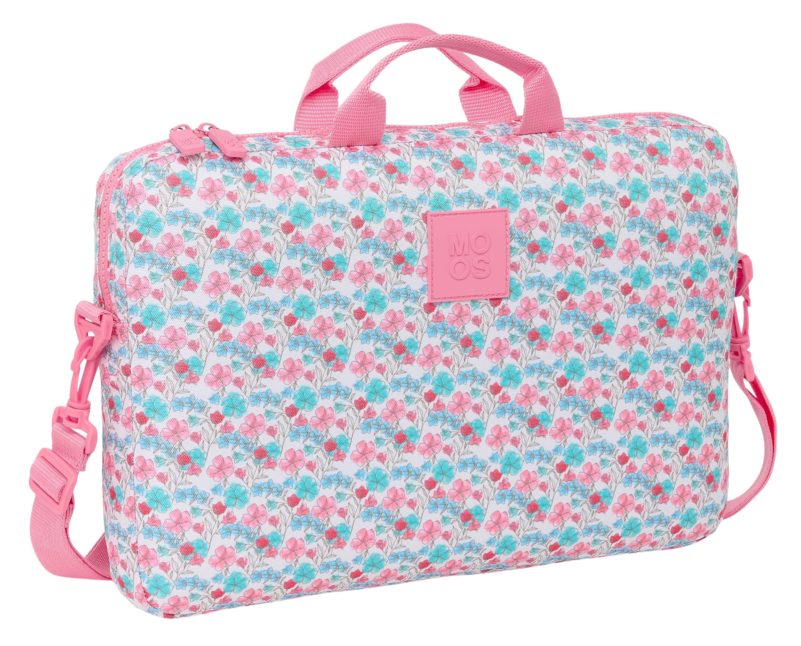 Safta MOOS Flores – Backpack, Sleeve for Laptop up to 15.6 Inches, Backpack, Ideal for Children of Different Ages, Comfortable and Versatile, Quality and Resistance, 40 x 4 x 27 cm, Multi-Coloured,