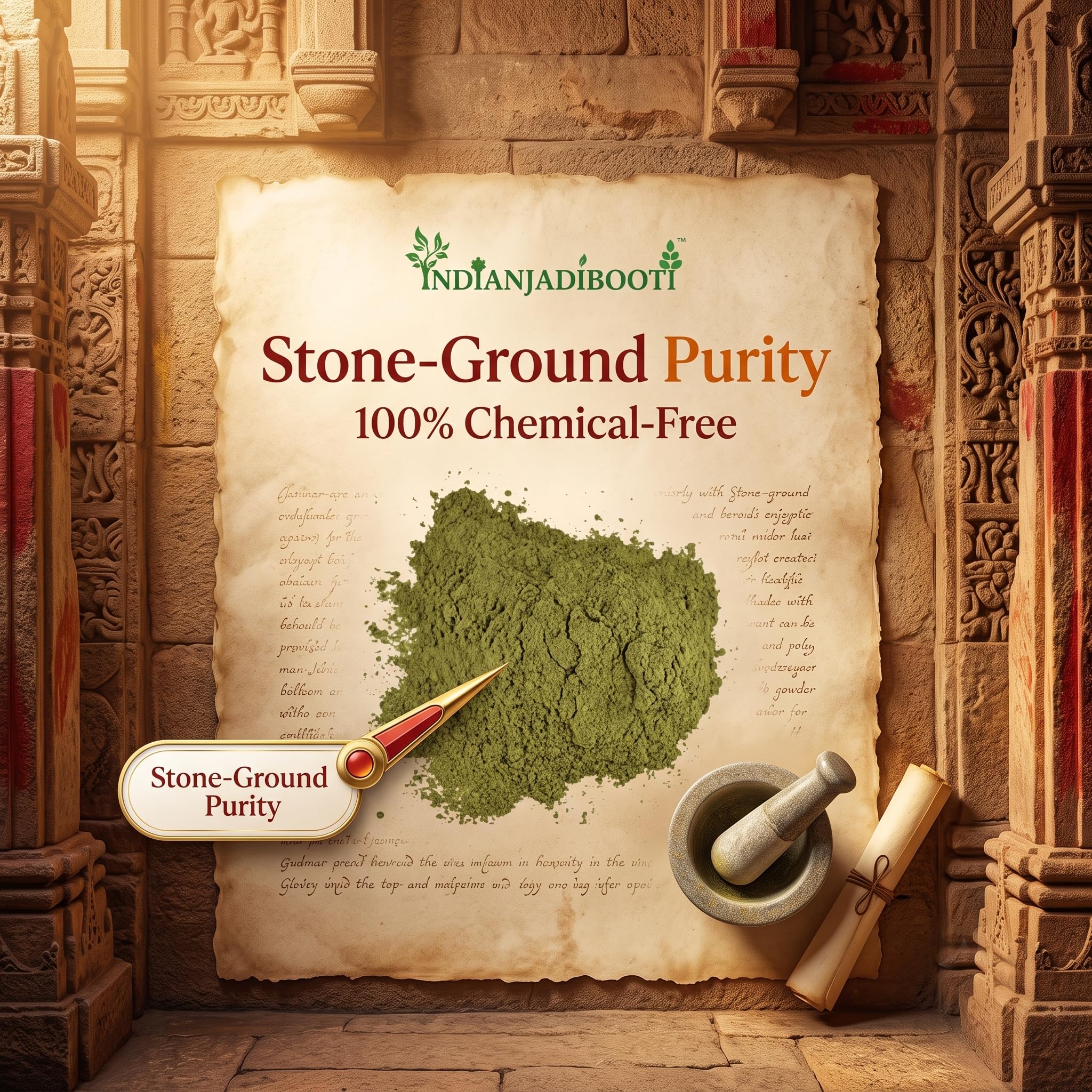 IndianJadiBooti Gudmar Powder 100g - Pure Gymnema Sylvestre | The "Sugar Destroyer" for Healthy Glucose Levels | Natural Madhunashini Leaf Churna | Blocks Sweet Cravings & Supports Weight Loss - IndianJadiBooti — Amazon image 3
