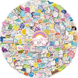 Inspirational Quote Stickers, 400Pcs Motivational Waterproof Stickers for Water Bottles Laptop Book Skateboard Phone, Positive Affirmation Stickers for Teens Students Teachers Women