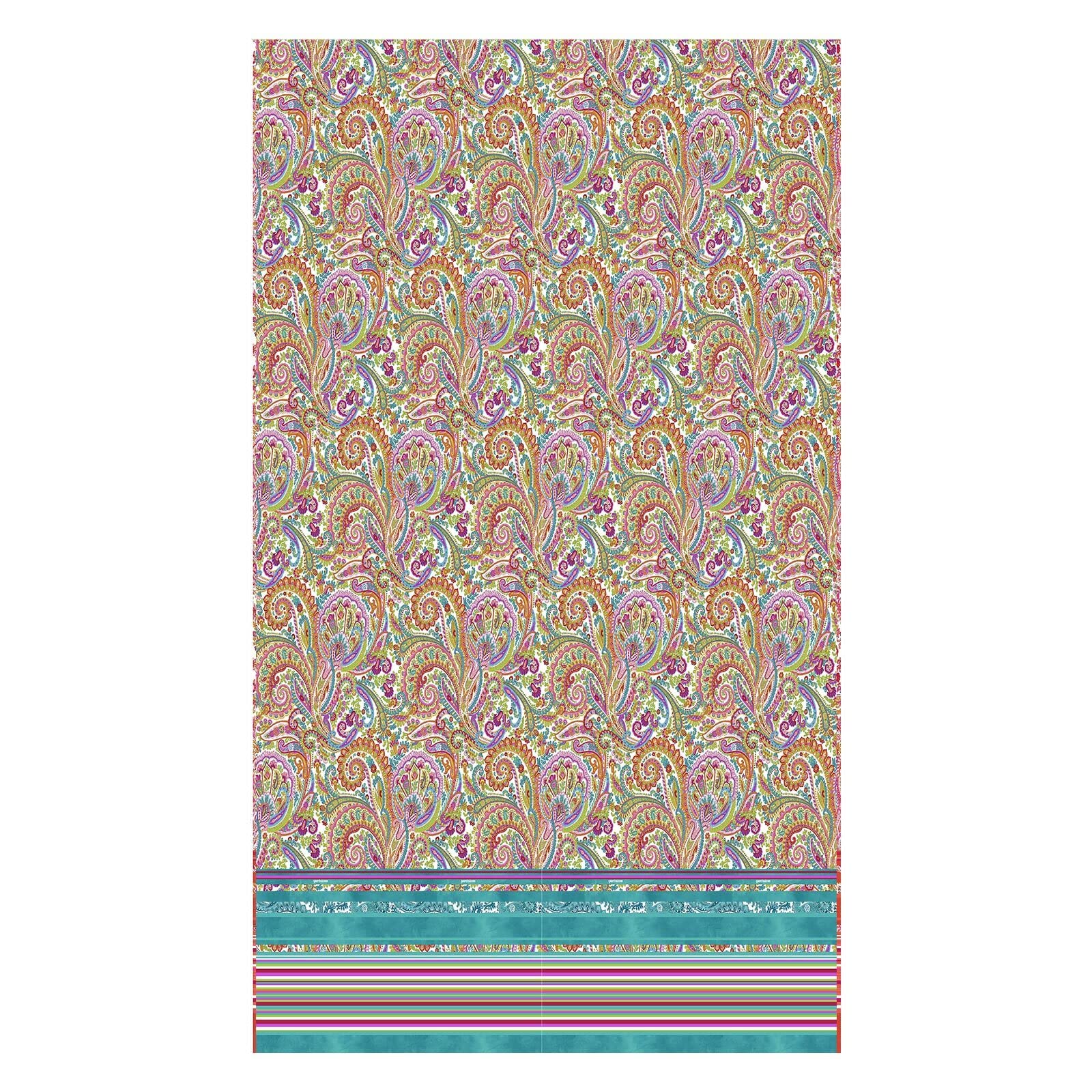 Foulard Bassetti NOTO en pur coton turquoise de 270x270 cm, prestige du linge de maison de luxe