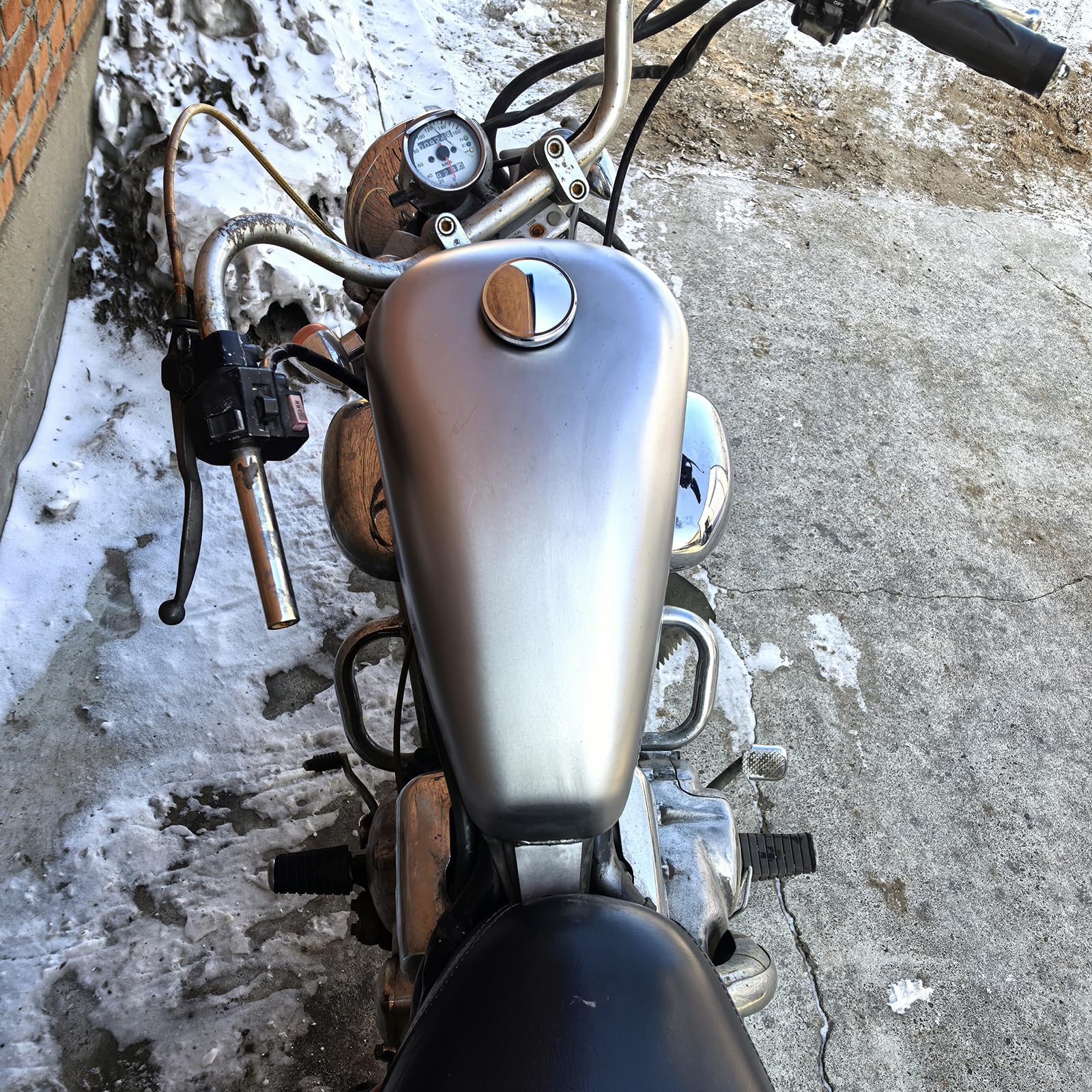 Amazon | シルバー 7L ガソリンガス燃料タンク ヤマハ ビラーゴ XV400