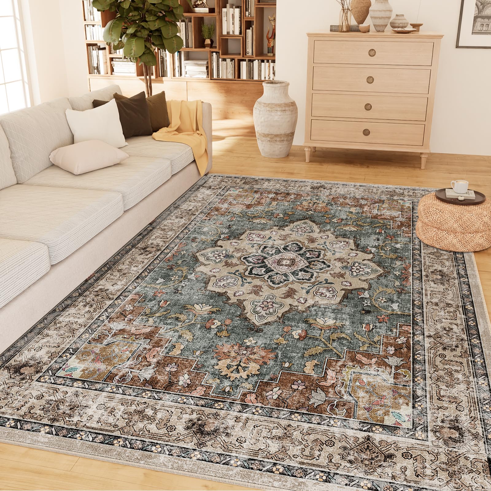 Amazon.com: CAPALOCA Machine Washable 5x7 Area Rugs for Living Room ...