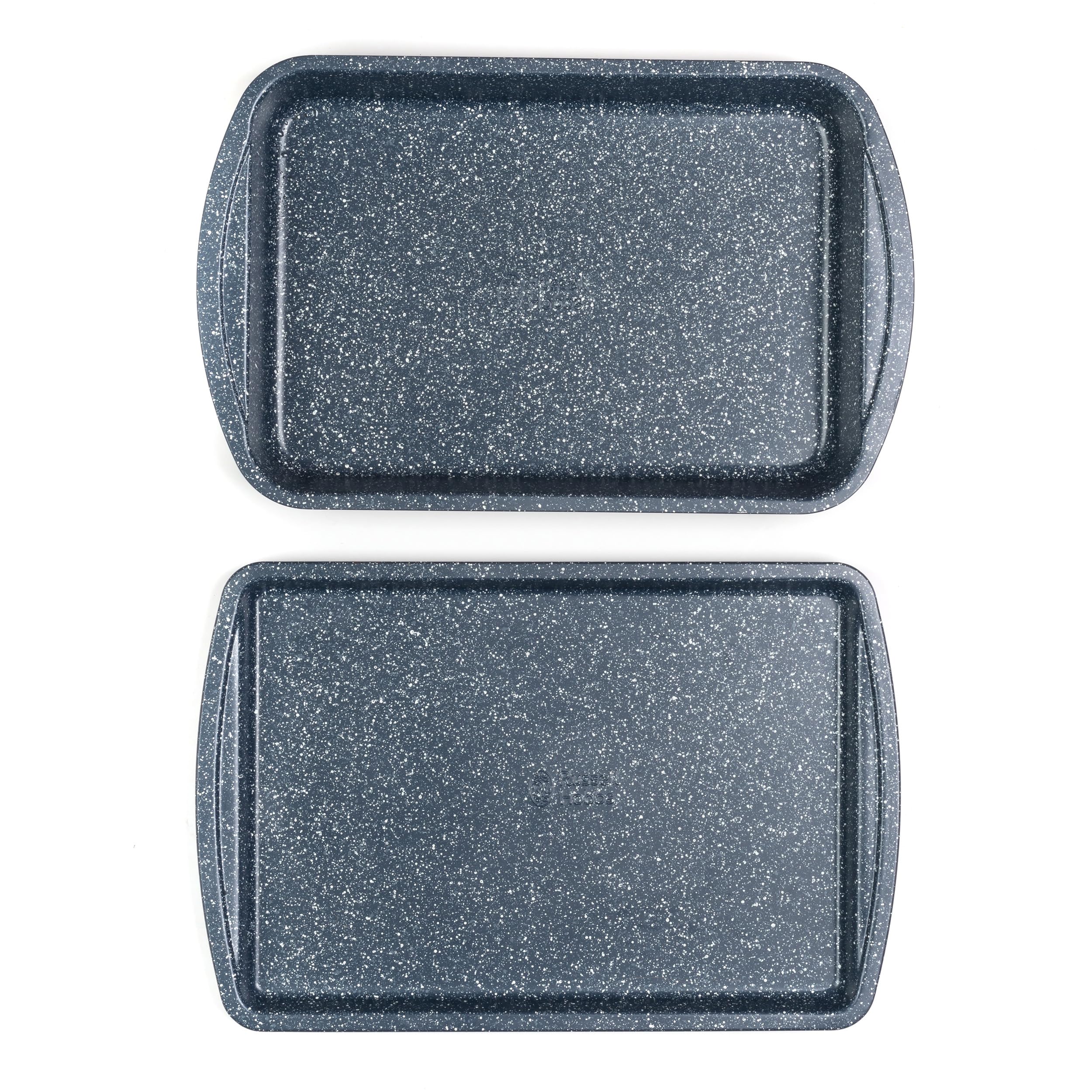 Russell Hobbs COMBO-5439 Nightfall Stone - Bandeja antiadherente para hornear y asador, 38 cm, 2 unidades