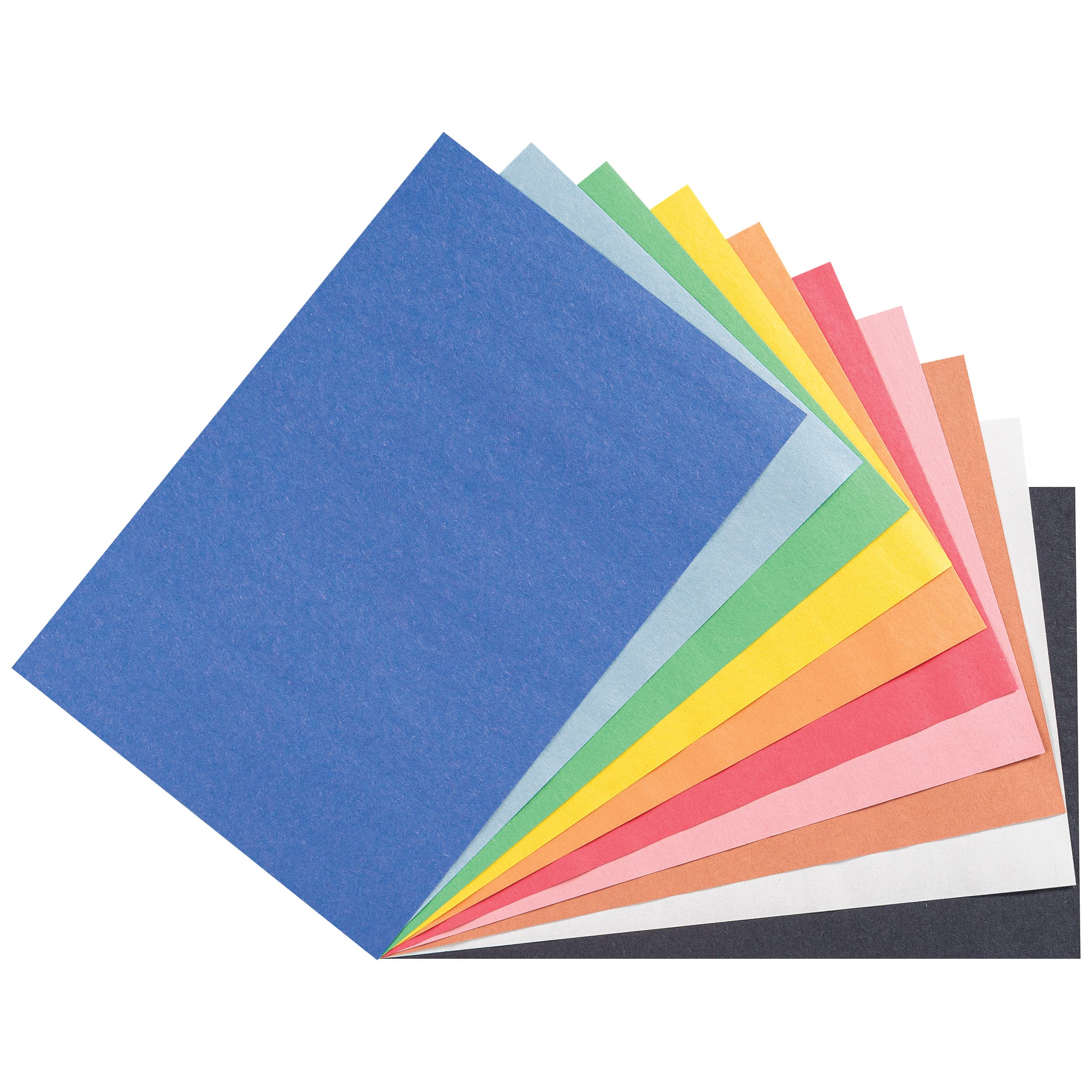 Art Street Lot de 500 feuilles de papier de construction léger, 15,2 x 22,9 cm, 10 couleurs assorties