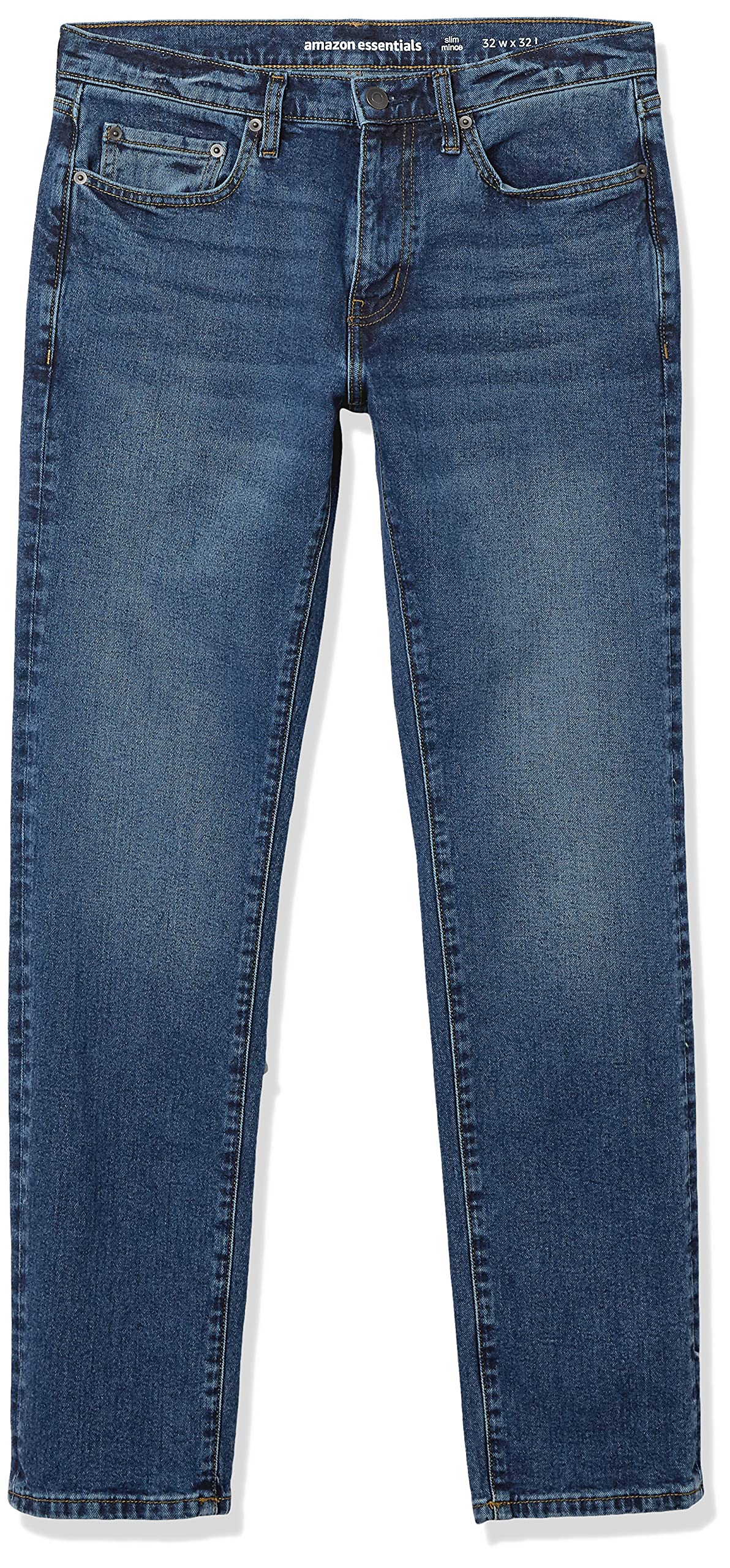 Amazon Essentials Hombre Vaqueros Ajustados - Colores interrumpidos — view 8