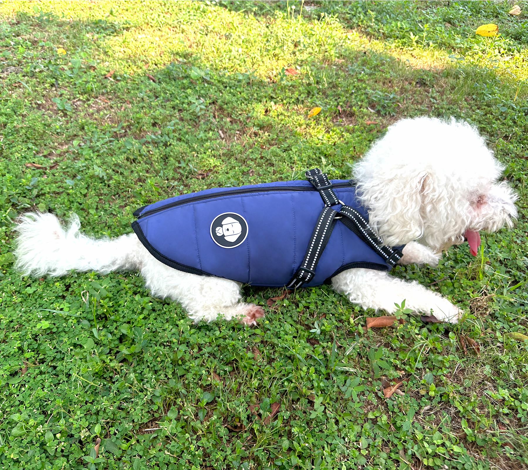 Manteau d'hiver Imperméable pour Chien Chaud avec Harnais, Veste de Chien Imperméable pour Petit Moyen Grands Chiens, pour Labrador Chihuahua Bouledogue Français