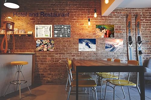 Miniatura 6 de HAITIAN - Paquete de 3 soportes magnéticos de acrílico para letreros de 8.5 x 11 pulgadas, montaje en pared, montaje en pared, cinta autoadhesiva,