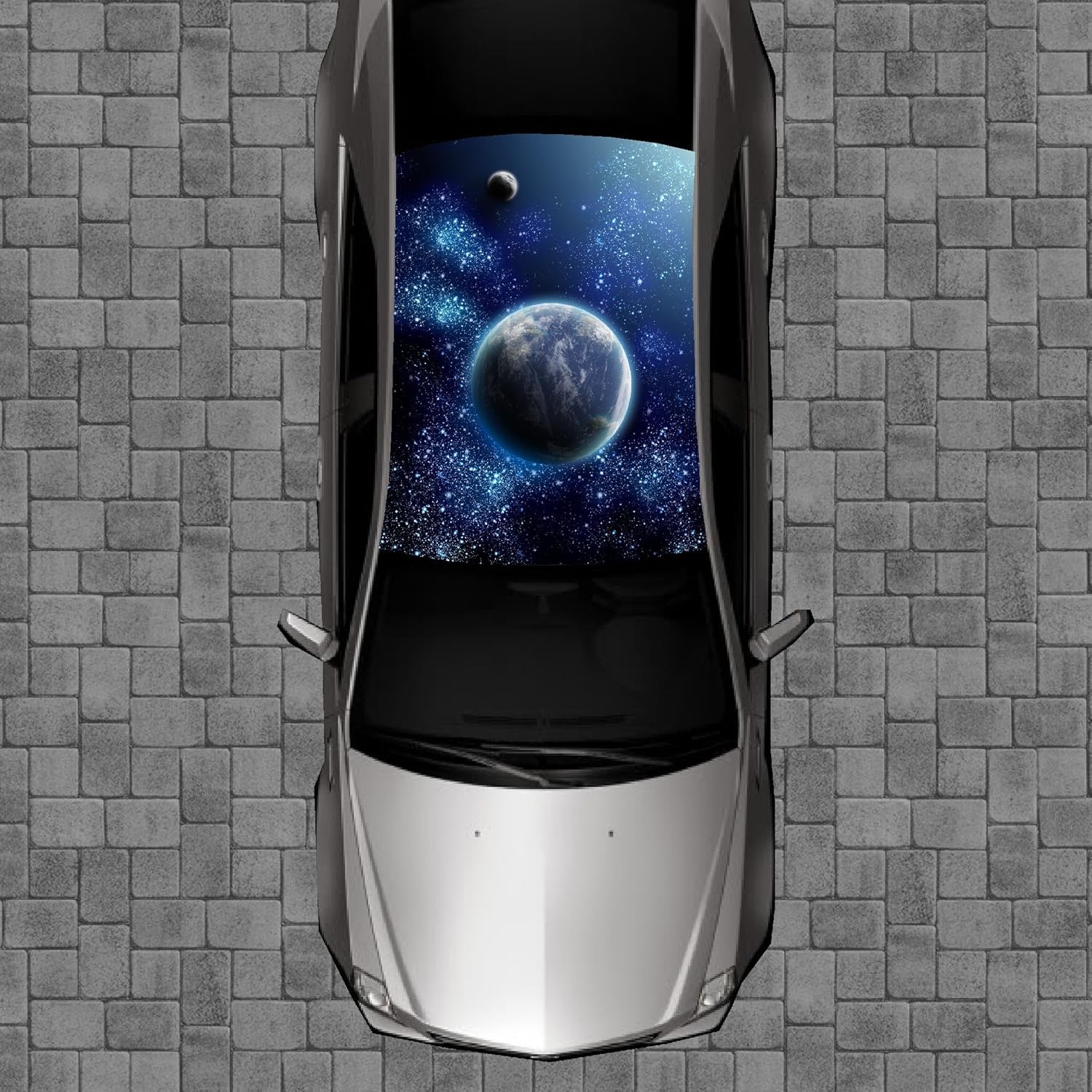 R116 Galaxy Roof Wrap - Decal Decals Wraps Vinyl Wraps Art Poster Image Carbon Hood Car Truck Fiber Hood