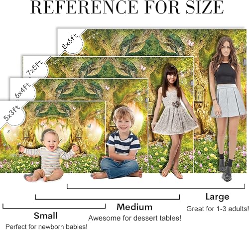 Miniatura 4 de Telón de fondo de jardín encantado de primavera de 10 x 8 pies, bosque, hadas de las maravillas, fondo de bosque, boda, baby shower, fiesta de