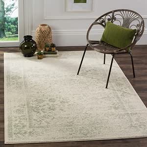 Safavieh Adirondack Teppich – 70x200 Cm, Elfenbein/Salbei, Polypropylen, Pflegeleicht & Fusselfrei