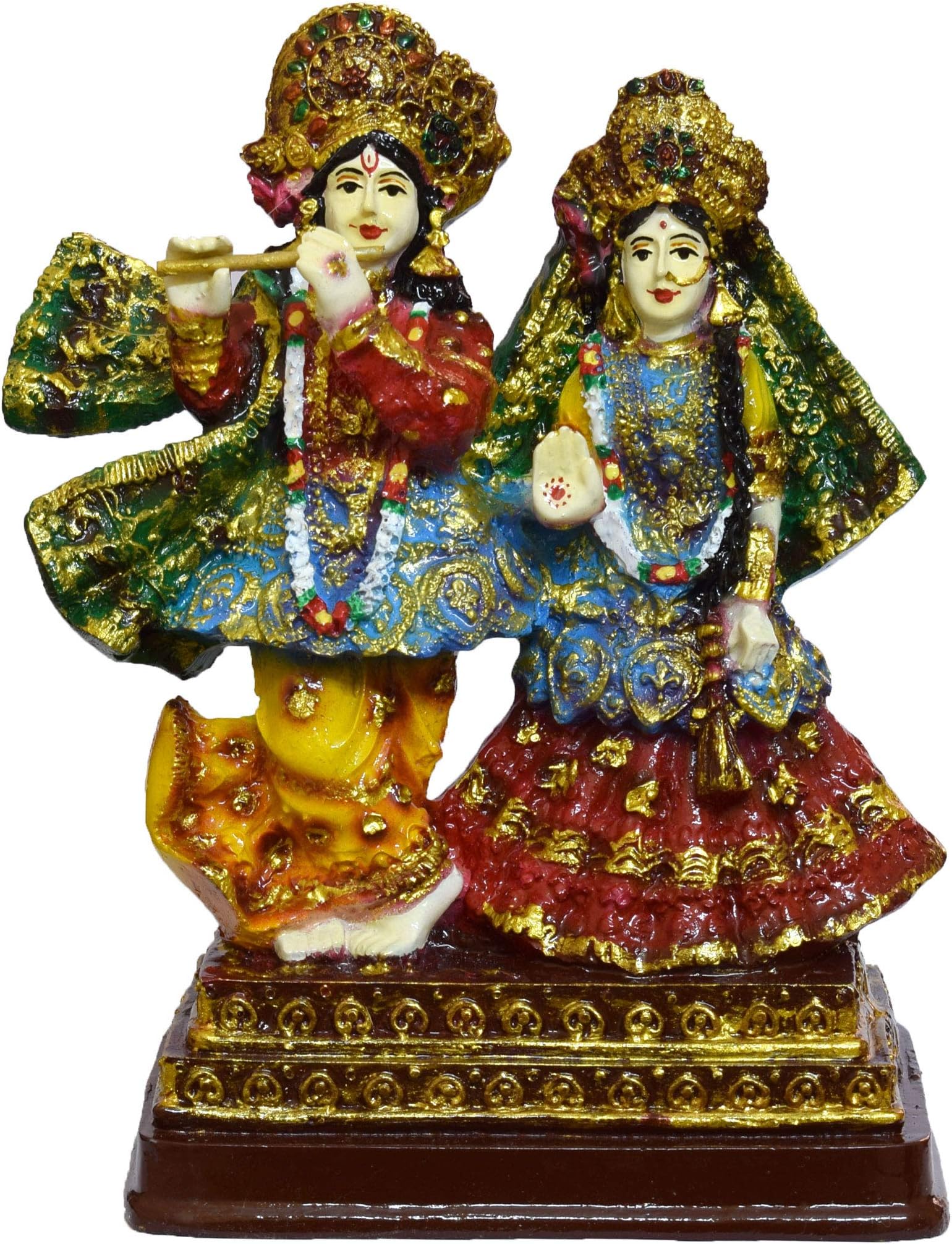 Radha Krishna Idol for Gift [ 6.3 inch ] - Radha Krishna Statue for Gift - Radha Krishna Murti for Gift- Hindu Religious Gift Idol for Home Decor Sculpture - Radha Krishna Statue for Gift