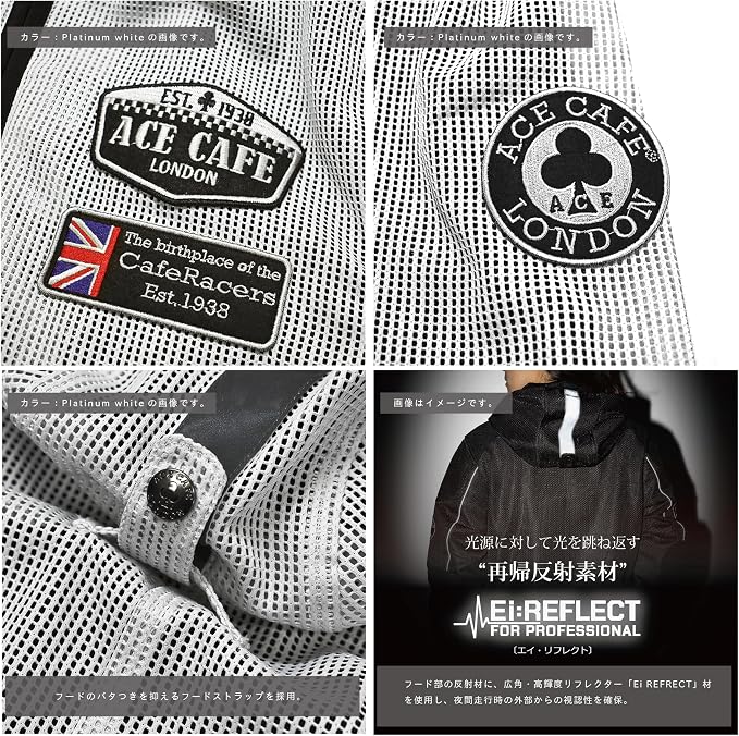 Amazon.co.jp: [ACE CAFE LONDON] ShortSleeve See-through Mesh