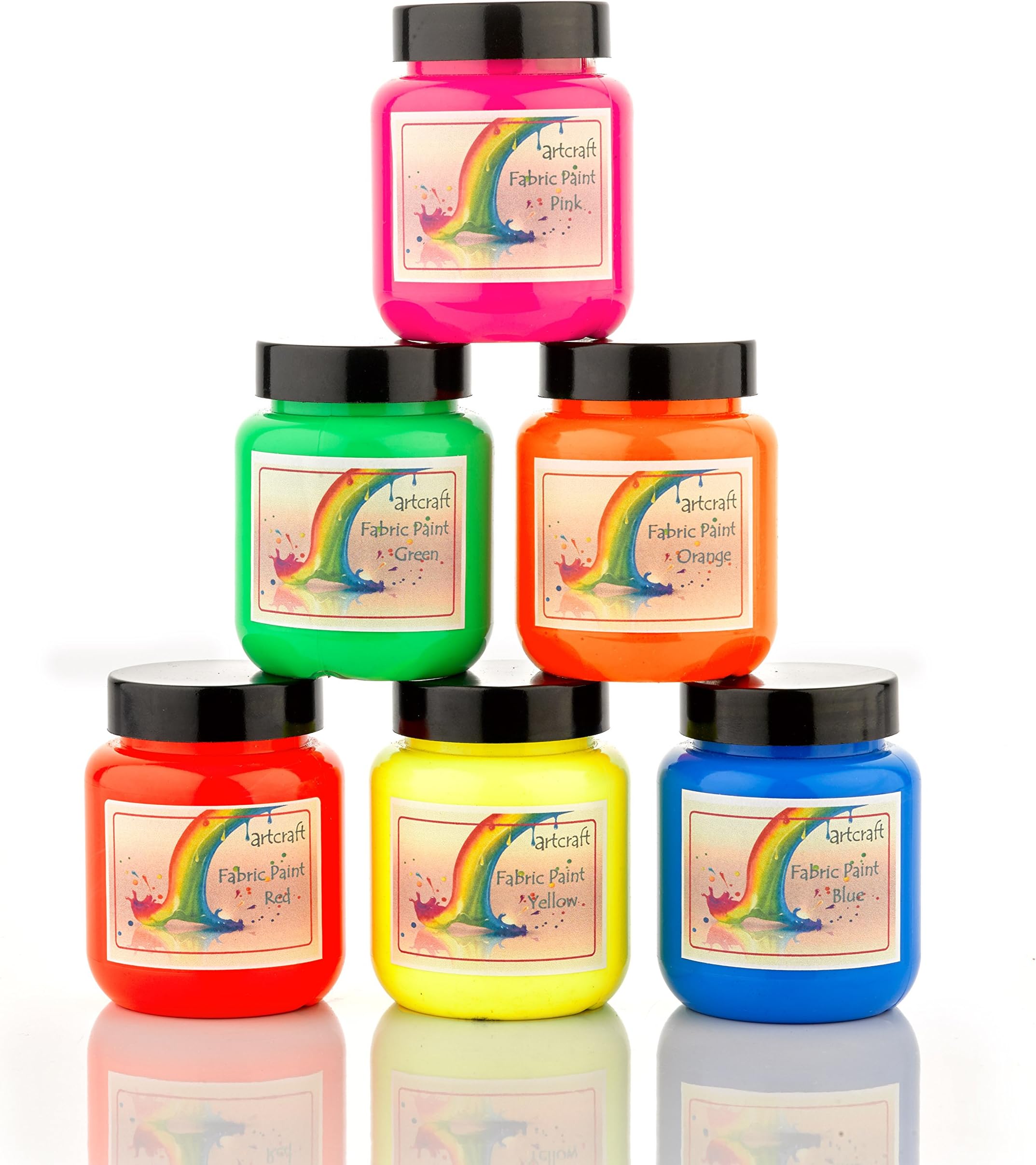 Nazca Colors Permanent Washable Fabric Paint 24 Colours Set x 30ml