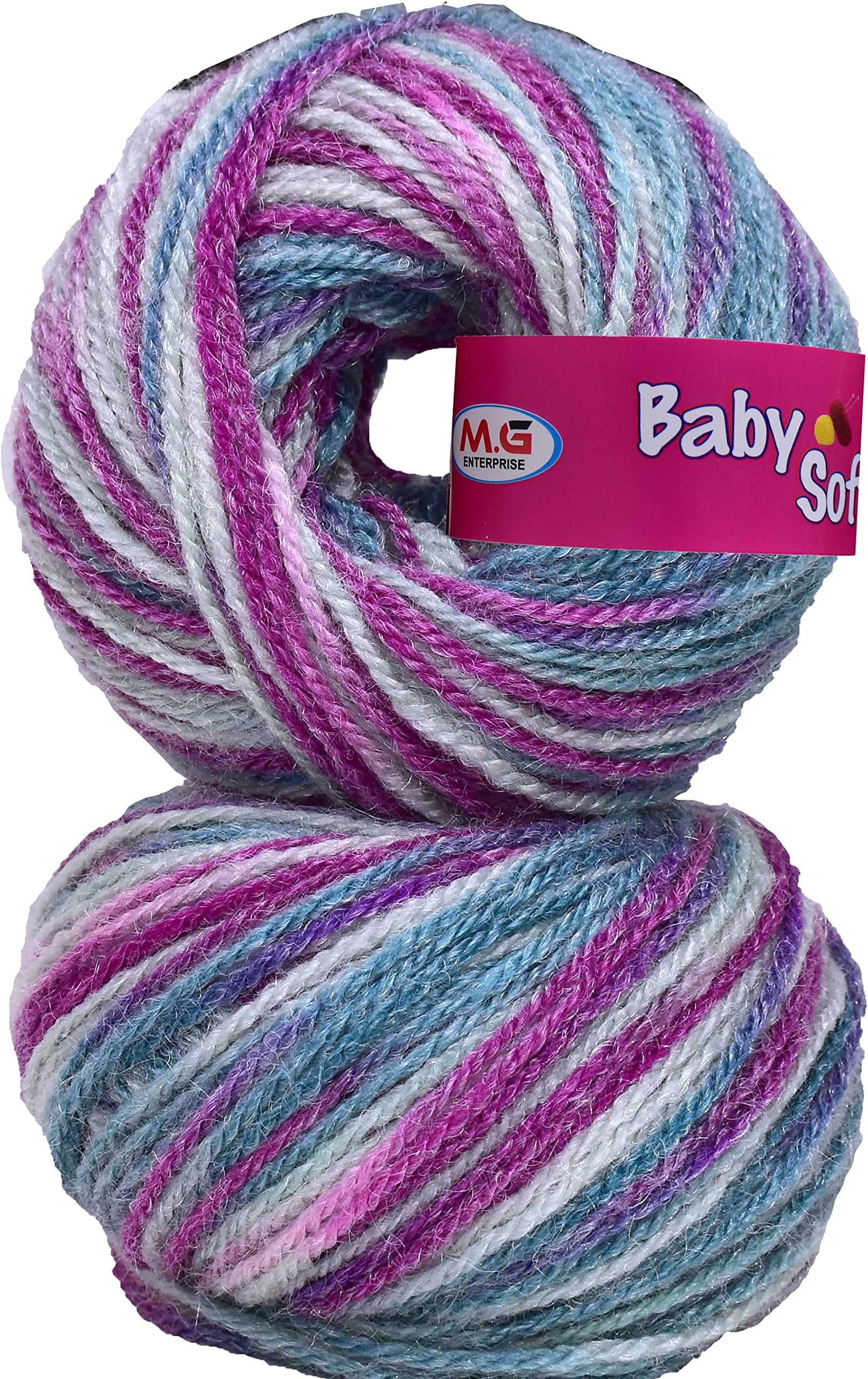 SIMI ENTERPRISE 100% Acrylic Wool Red (12 pc) Baby Soft 4 ply Wool Ball Hand Knitting Wool/Art Craft Soft Fingering Crochet Hook Yarn, Needle Knitting Yarn Thread Dye HC