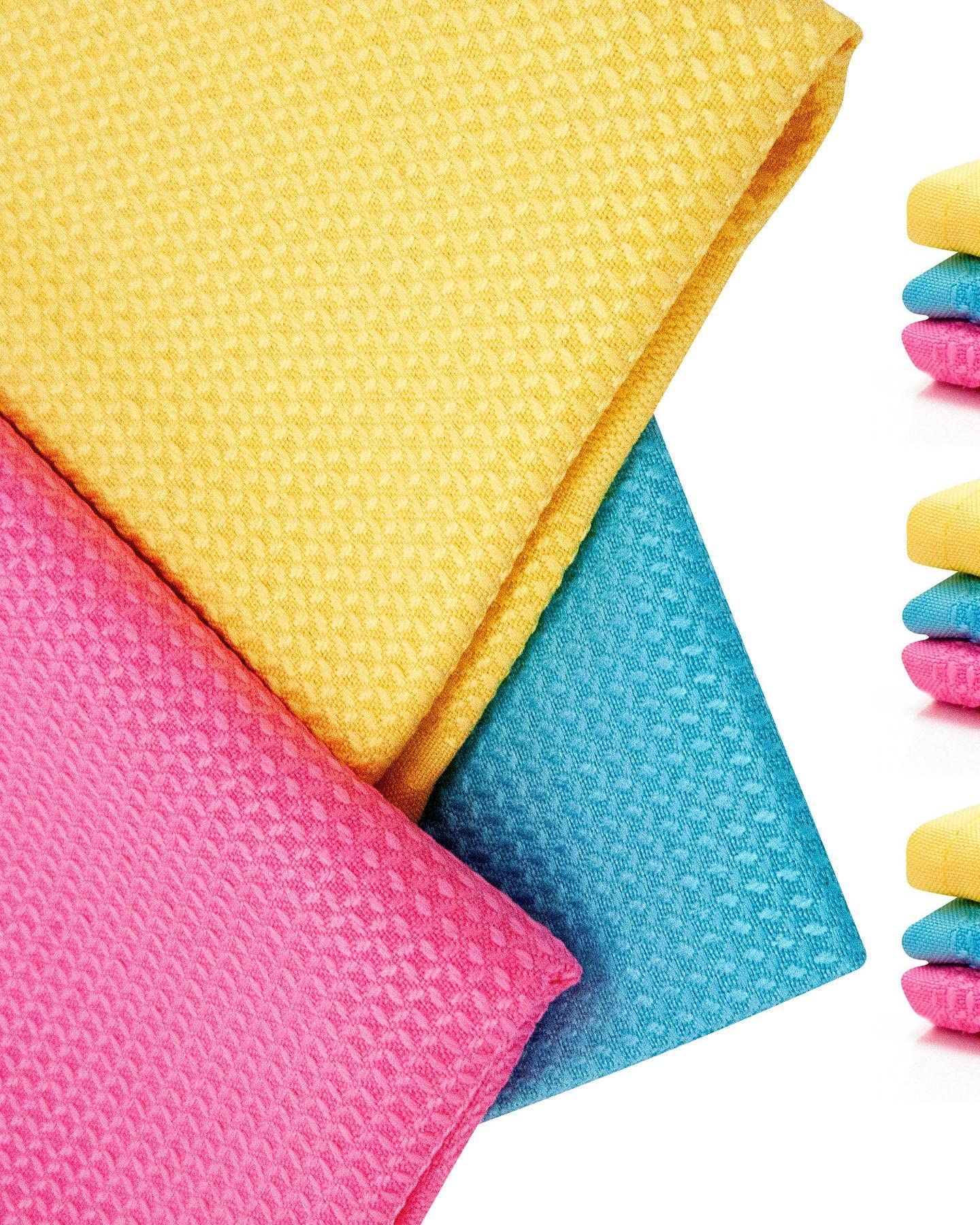 Microfibre Cloth, 3 Pcs. 42x69 CM Hi-Tech One Touch Cleaning for Home and Car Cleaning