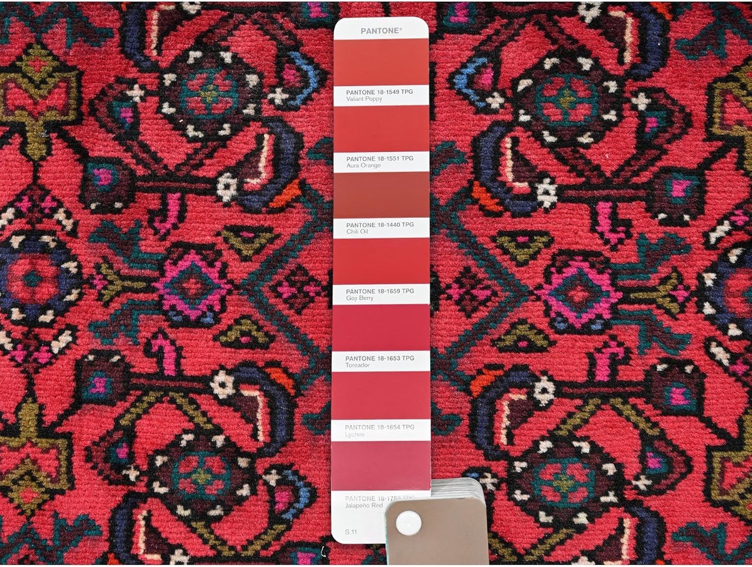 Red Hand Knotted Wool Runner Oriental Rug, 2'5"x6'4", Full Pile Traditional Persian Style Hallway Carpet