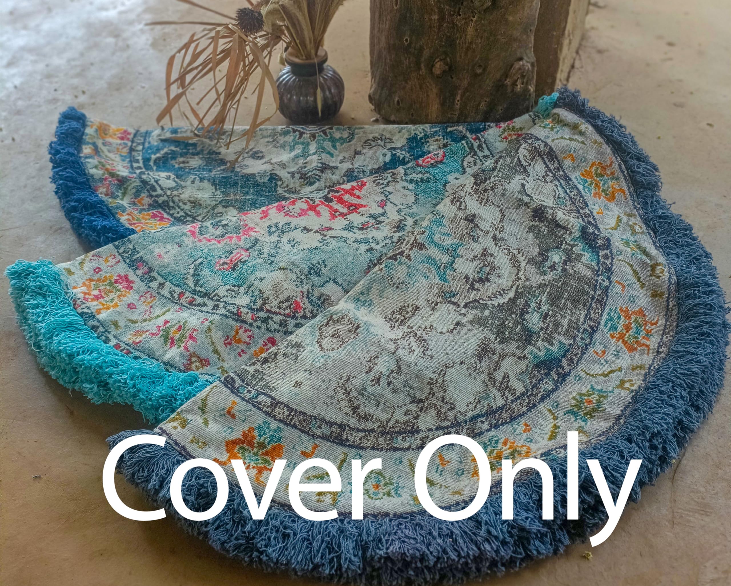 Fodera Cuscino Pouf Bohémien - Cotone 100% Per Soggiorno O Camera - Foto 3