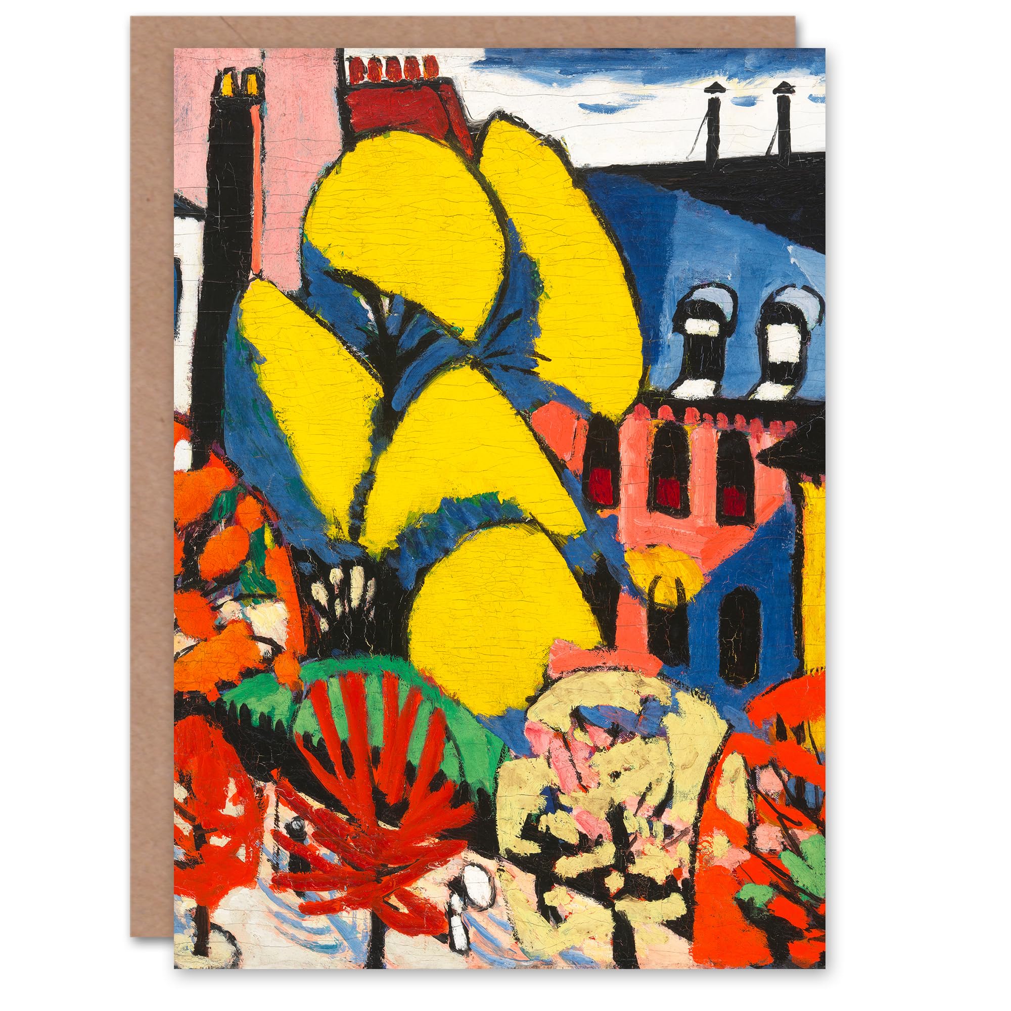 Artery8 Henry Lyman Sayen Art Card Trees Abstract Urban Landscape