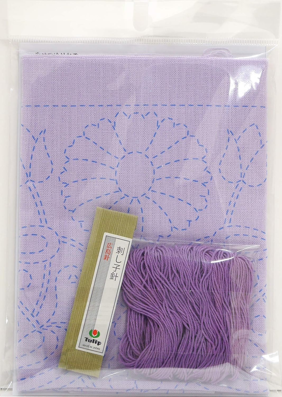 Tulip SASHIKO World Embroidery Kit Purple France Happy Cradle KSW-019