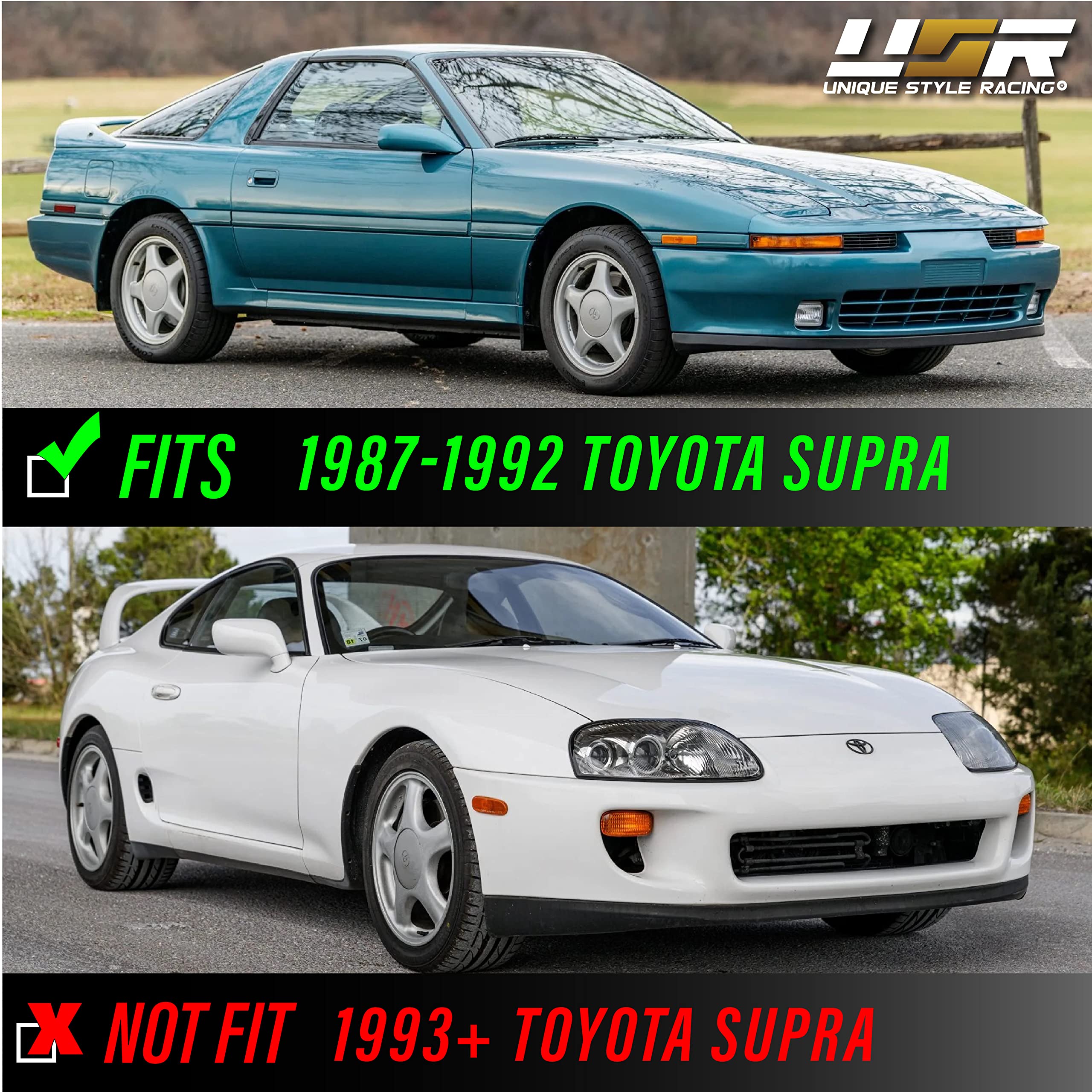 Amazon.com: USR 87-92 Supra Side Marker Lights - Smoke Front