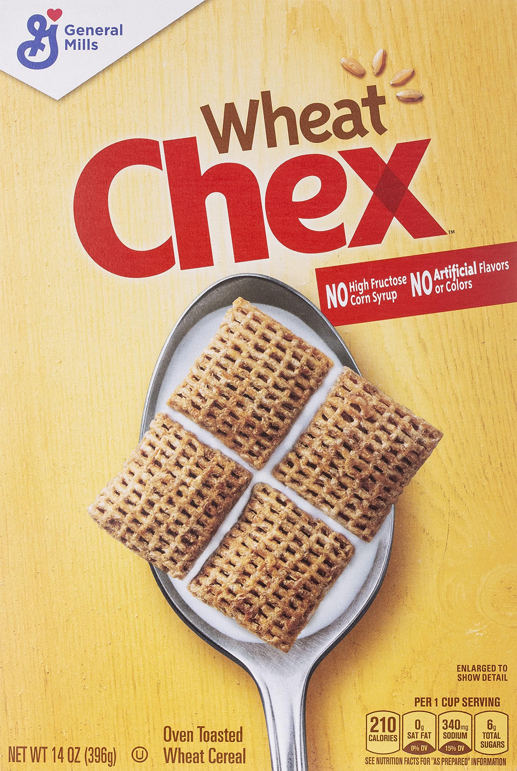 General Mills Cereal, Wheat Chex, 14 Oz