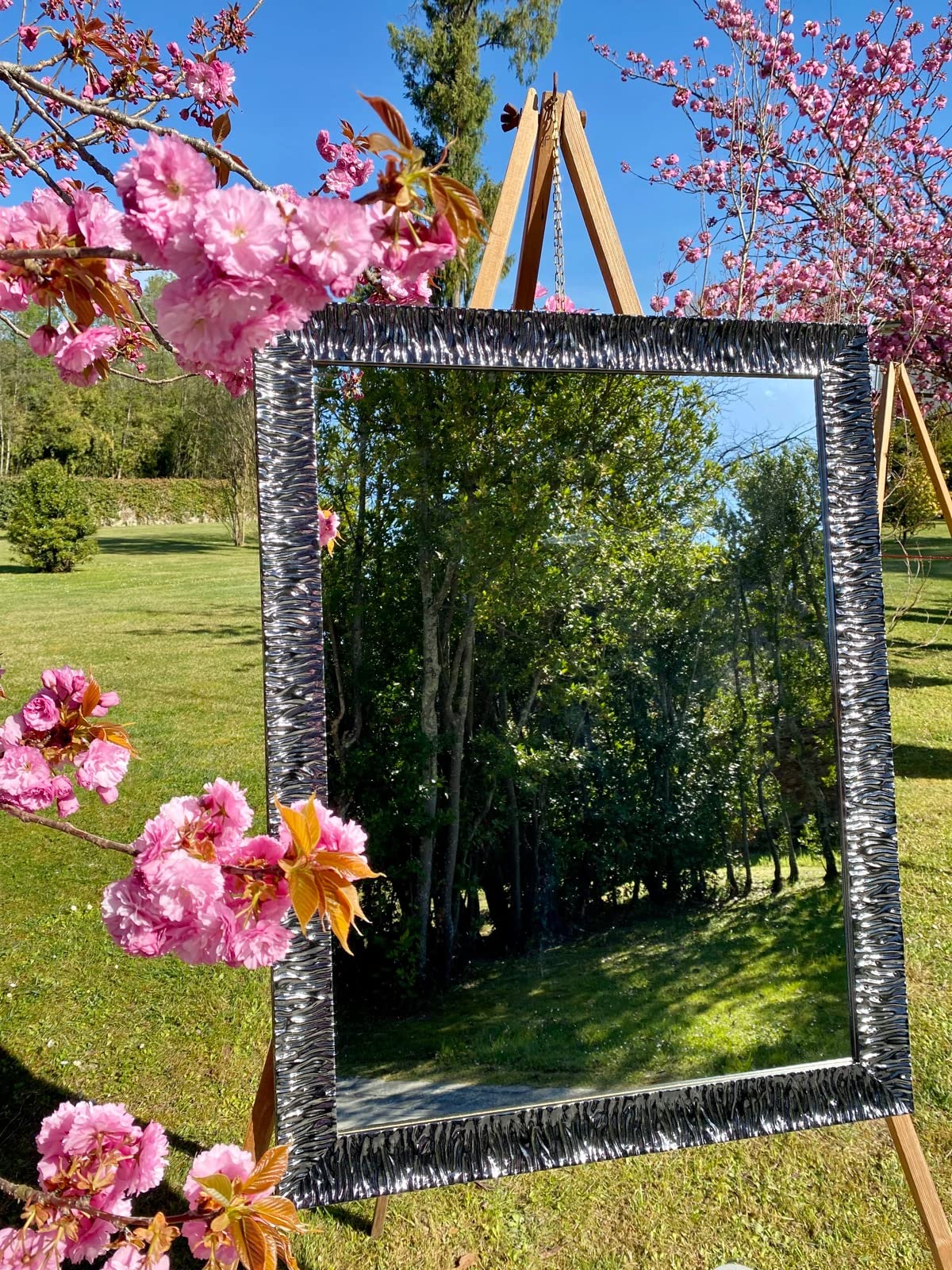 Specchio Trucco Con Luci GaviaStore Julie Oro 70x50 Cm