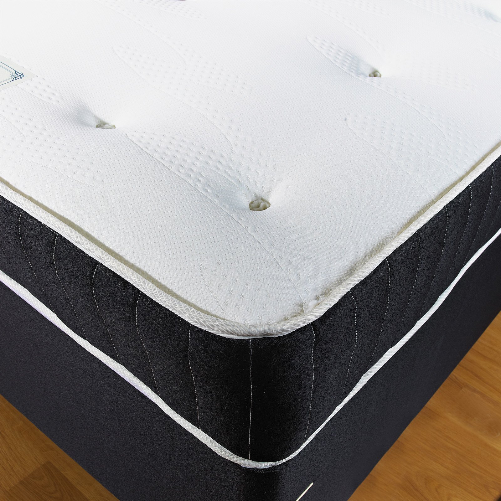 Hf4you Black Memory Soft Sprung Mattress - 6FT Super King