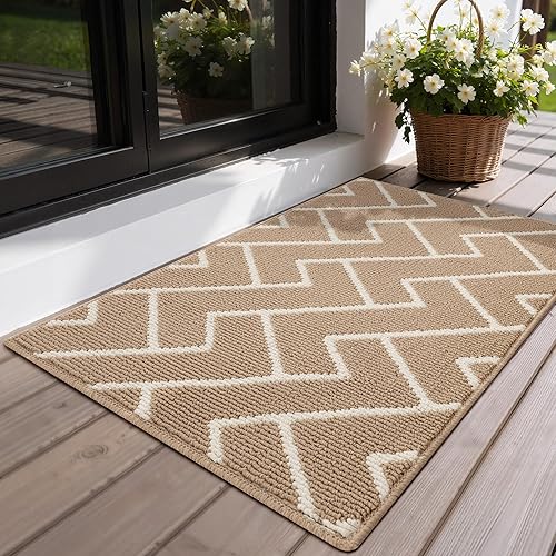 Miniatura 8 de GRANNY SAYS Felpudo para interiores, 32 x 48 pulgadas, antideslizante, tapete grande para puerta, tapete de bienvenida para exteriores, lavable