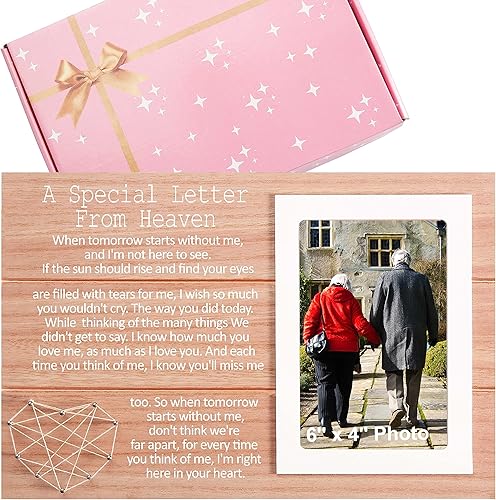 Marco de fotos conmemorativo de regalo, marco de condolencias para la pérdida de un ser querido, recuerdo conmemorativo en memoria amorosa, regalo