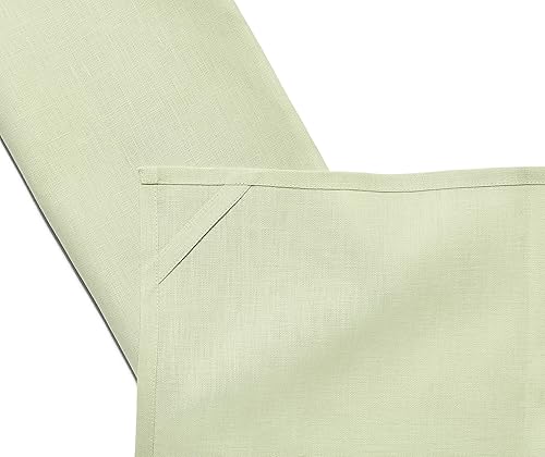 Miniatura 10 de Solino Home White Linen - Juego de 2 paños de cocina de lino 100% puro, 17 x 26 pulgadas, lavables a máquina y hechos a mano de lino europeo