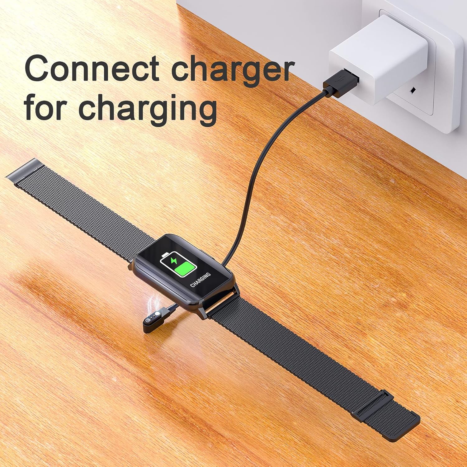 Details of the charging cable connections