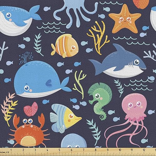 Vista 29 de Lunarable The Yard, tela de dulces de la yarda, deliciosos macarrones, magdalenas, magdalenas, azúcar, sabroso, delicioso, acuarela, tela