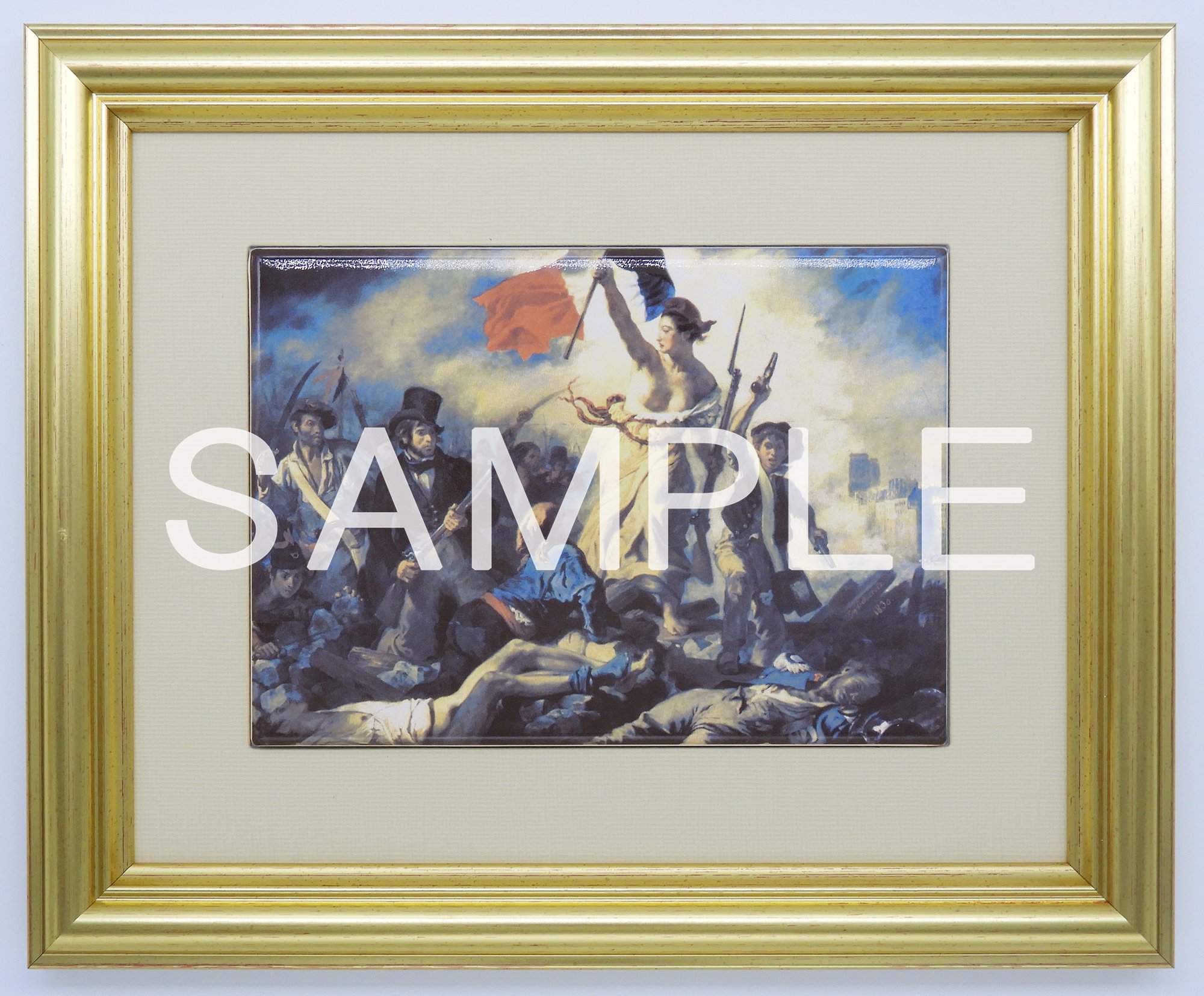 ドラクロワ、7月14日の行進、希少画集画、新品額装付 ドラクロワ、7月14日の行進、希少画集画、新品額装付 - メルカリ