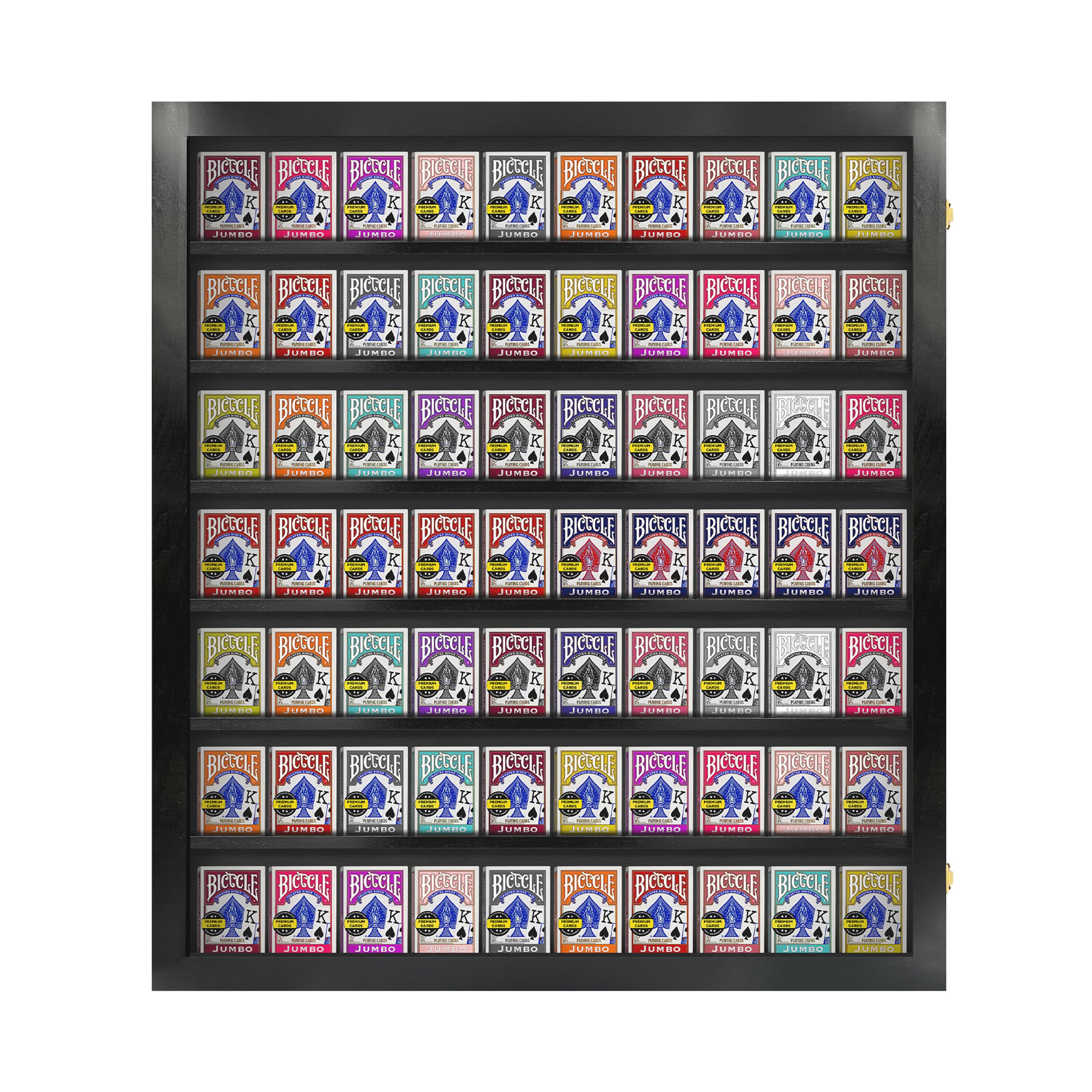 Buy PENNZONI Card Deck Display Case, Holds 70 Playing Card Decks, Deck Holder Display Case